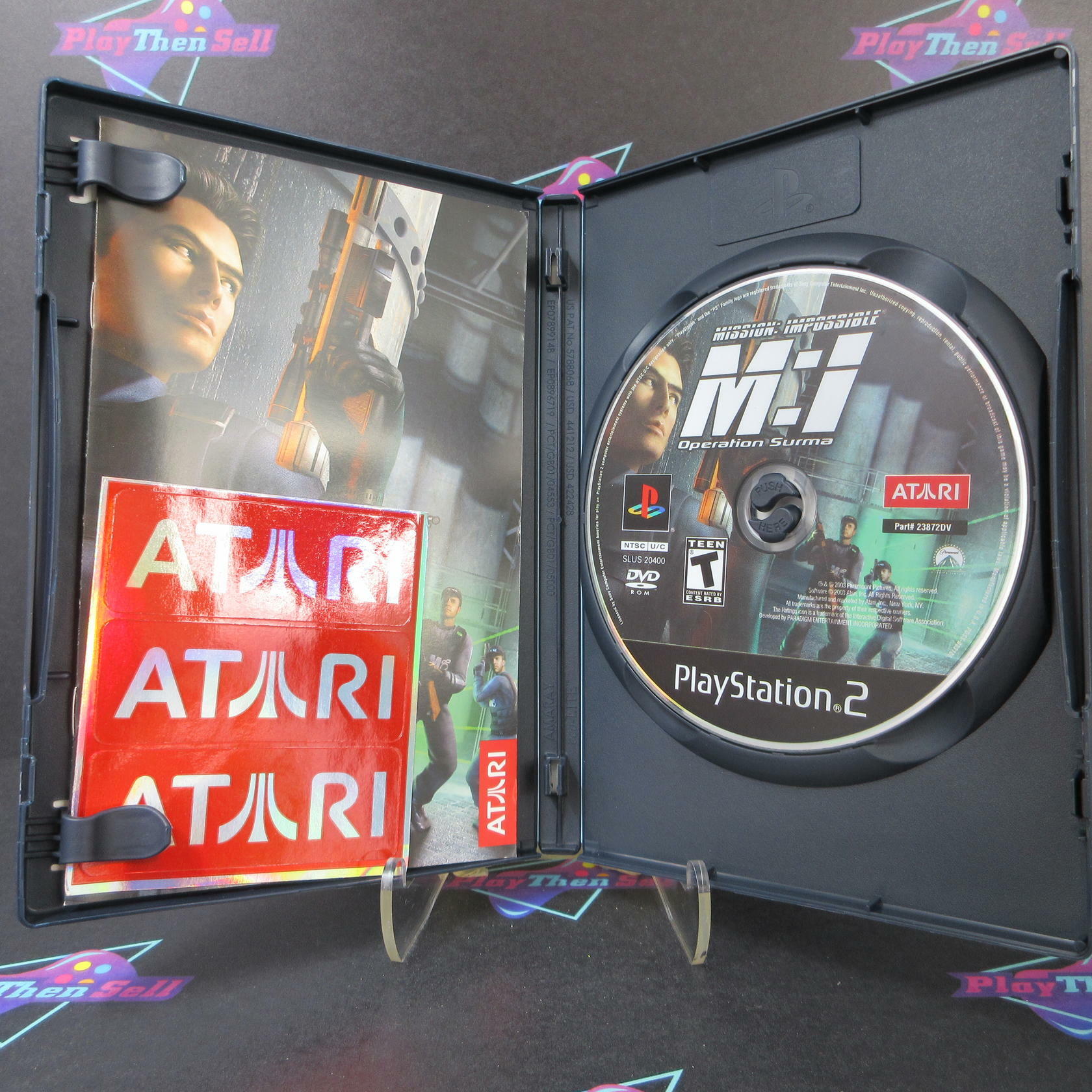 Mission Impossible Operation Surma PS2 PlayStation 2 + Stickers - Like New