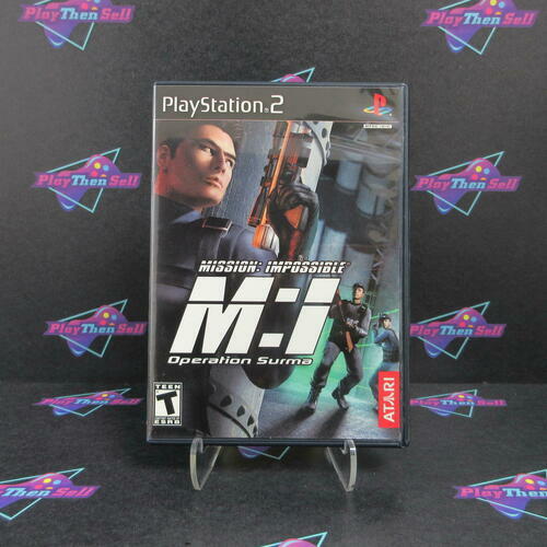 Mission Impossible Operation Surma PS2 PlayStation 2 + Stickers - Like New