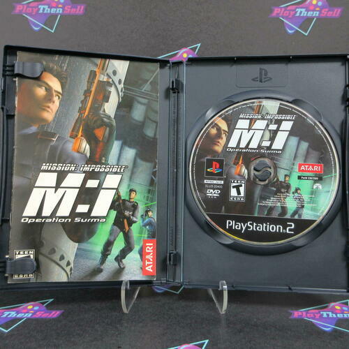 Mission Impossible Operation Surma PS2 PlayStation 2 + Stickers - Like New