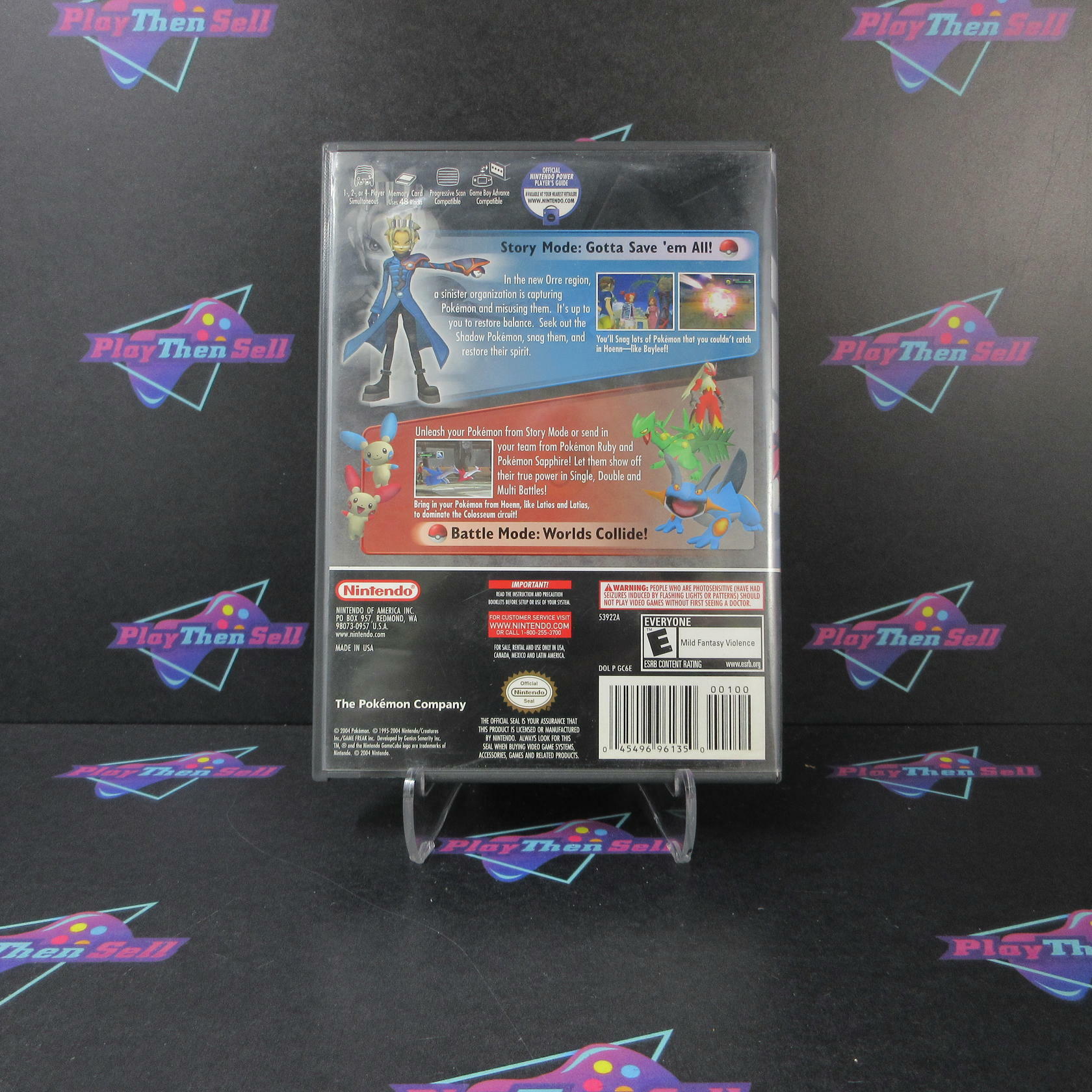 Pokemon Colosseum Nintendo Gamecube AD Complete CIB - Very Good