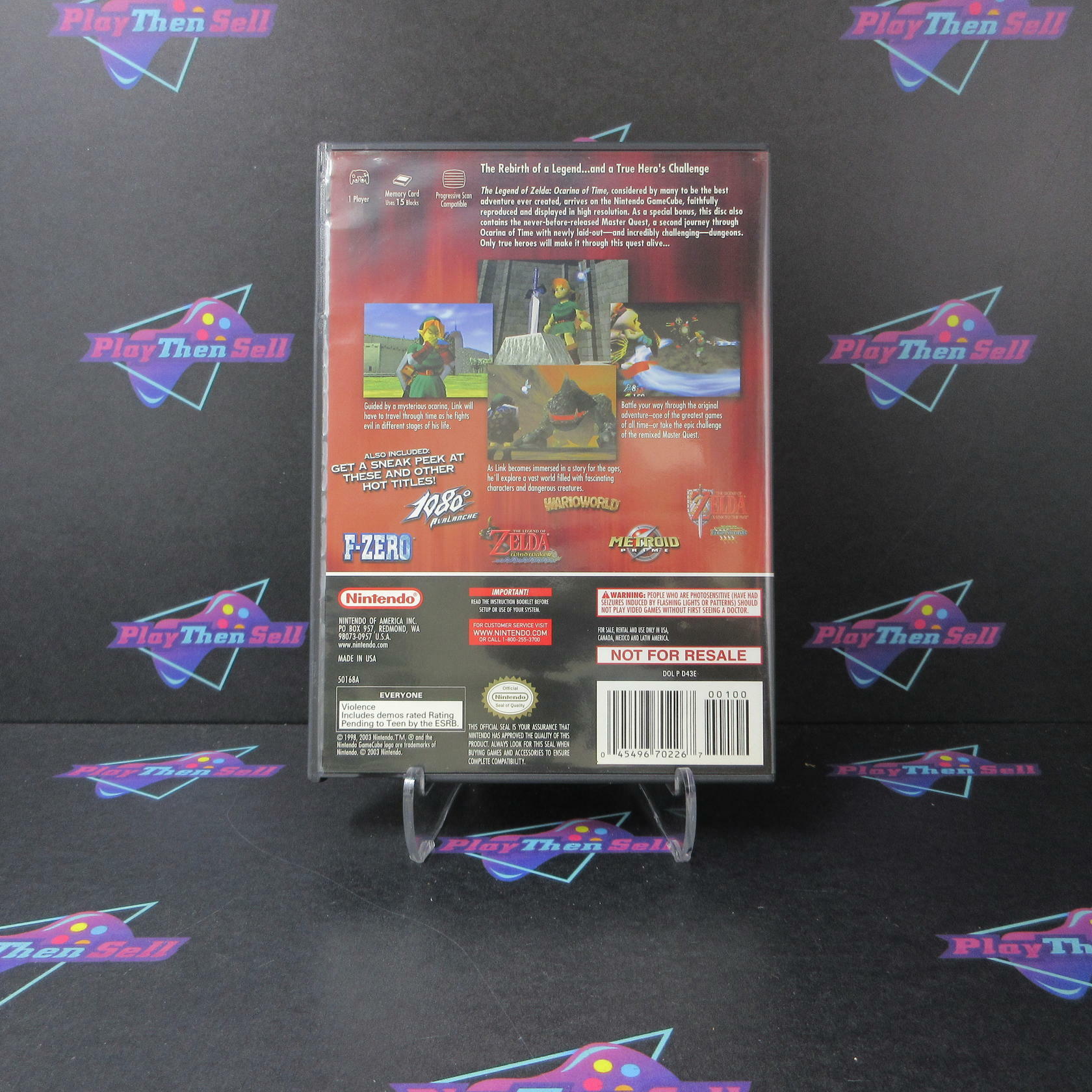 The Legend of Zelda Ocarina of Time Master Quest Nintendo GameCube MD CIB - Very Good