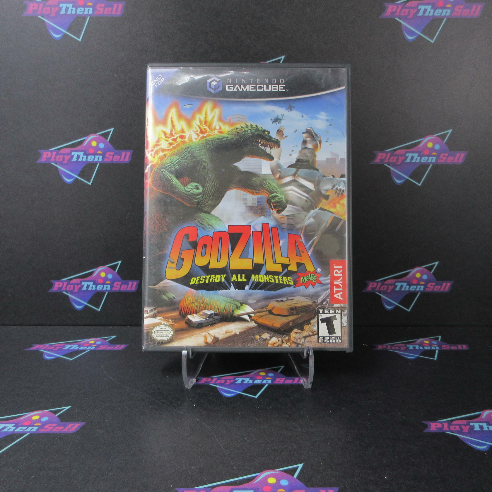 Godzilla Destroy All Monsters Melee Nintendo Gamecube AD/NM - Very Good