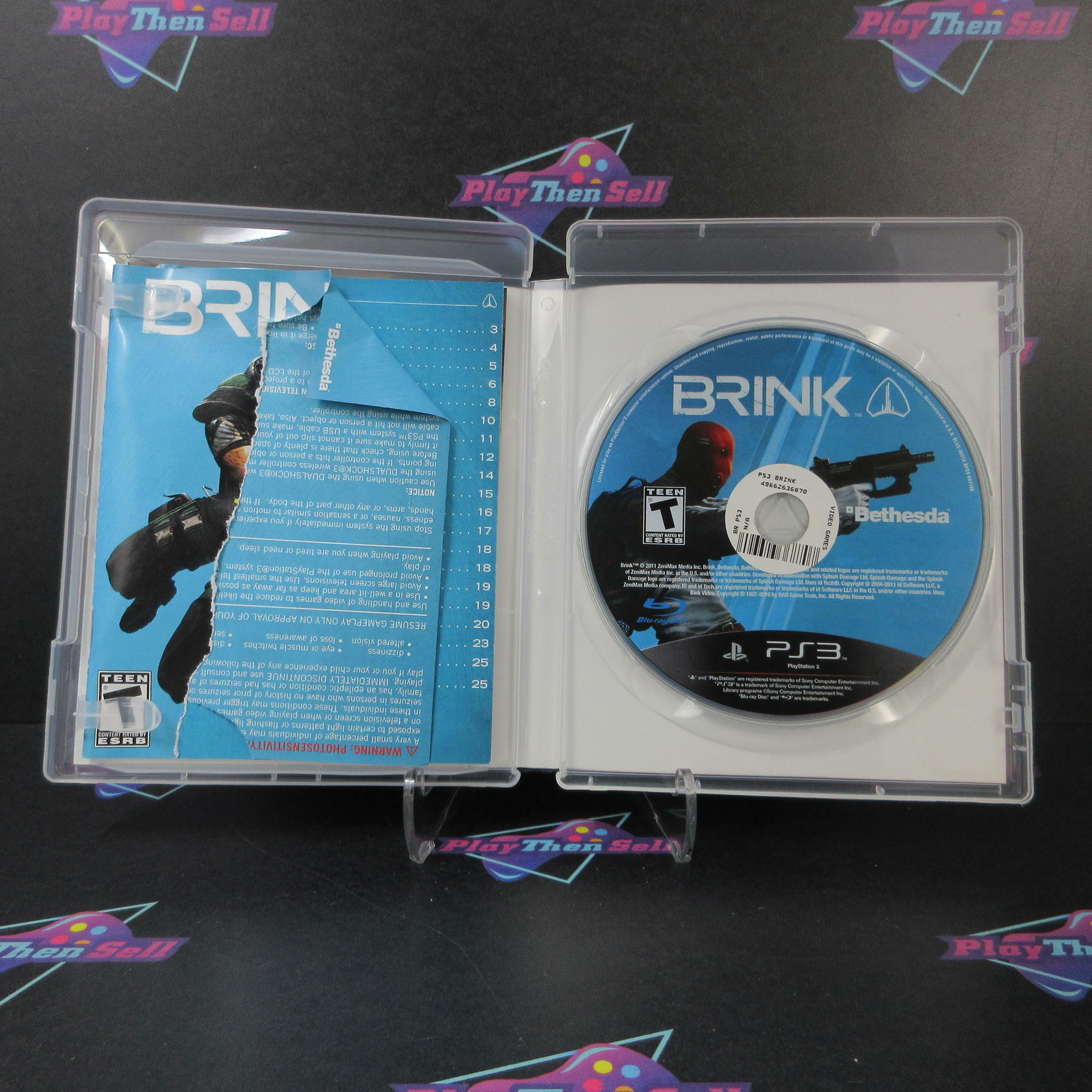 Brink PS3 PlayStation 3 MD/DD Complete CIB - Very Good