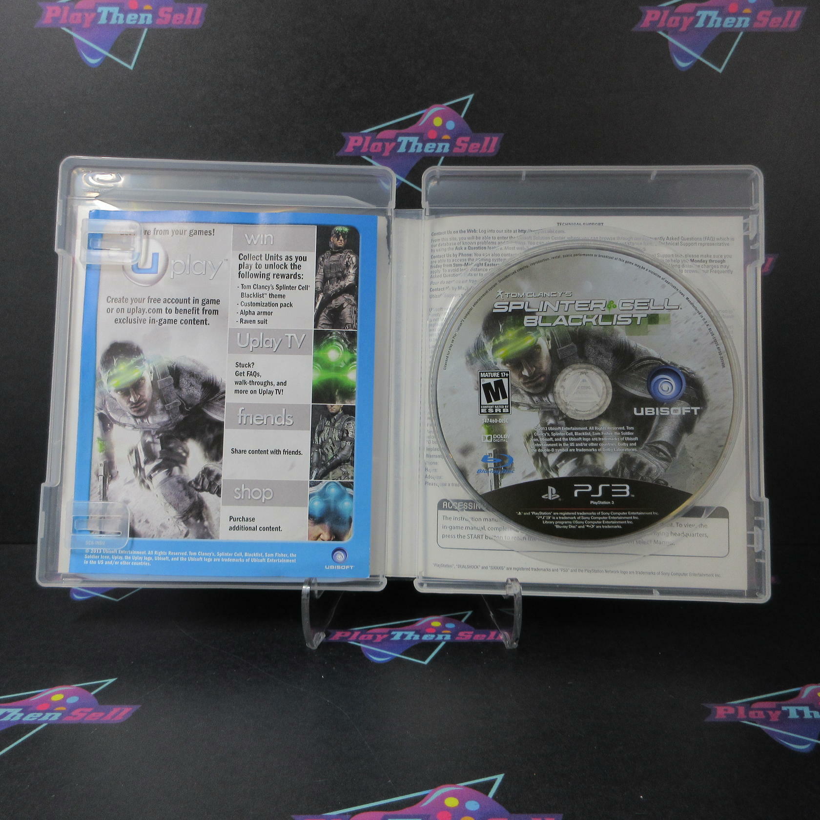 Tom Clancy's Splinter Cell Blacklist PS3 Playstation 3 AD Complete CIB - Very Good