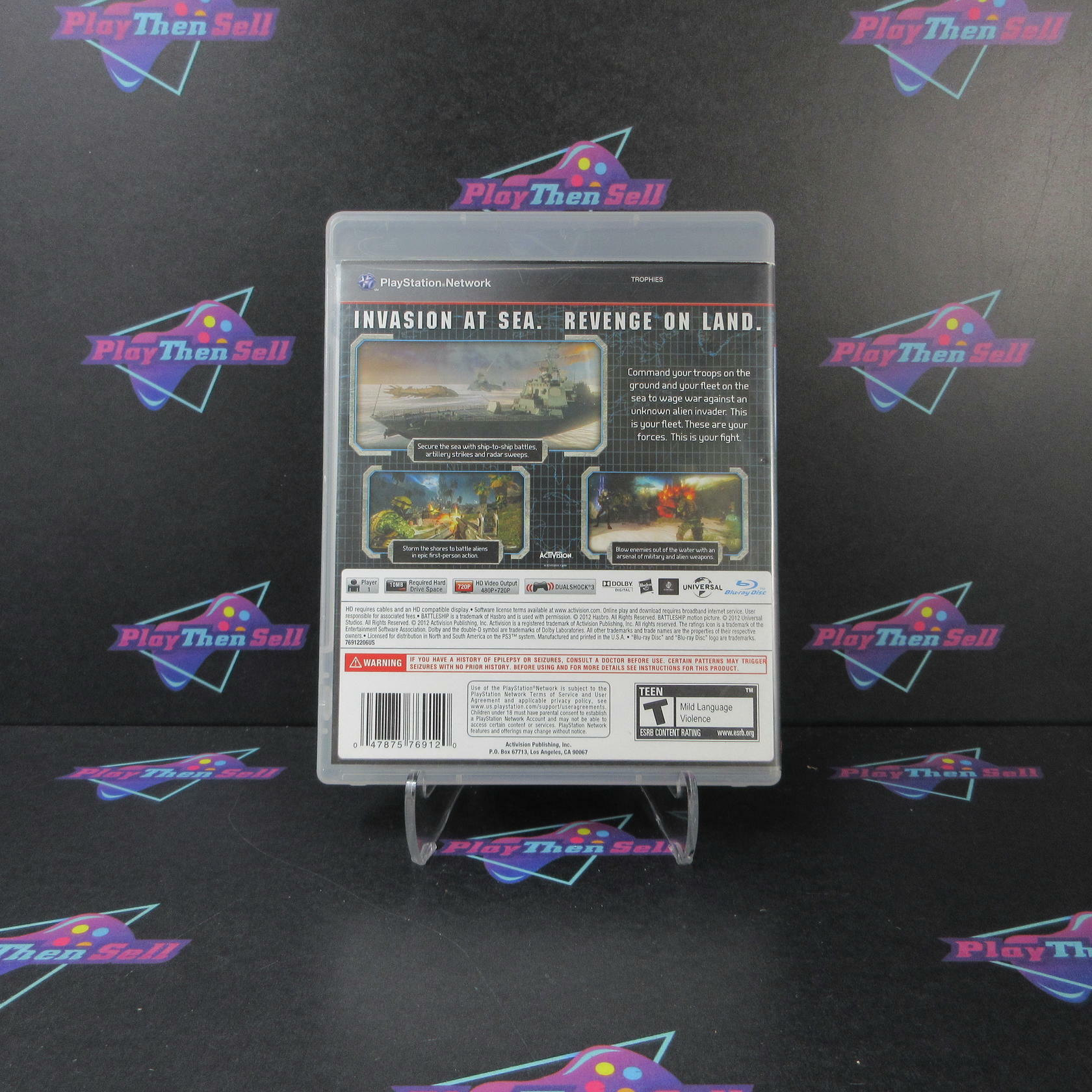 Battleship Sony PS3 PlayStation 3 AD/DD Complete CIB - Very Good