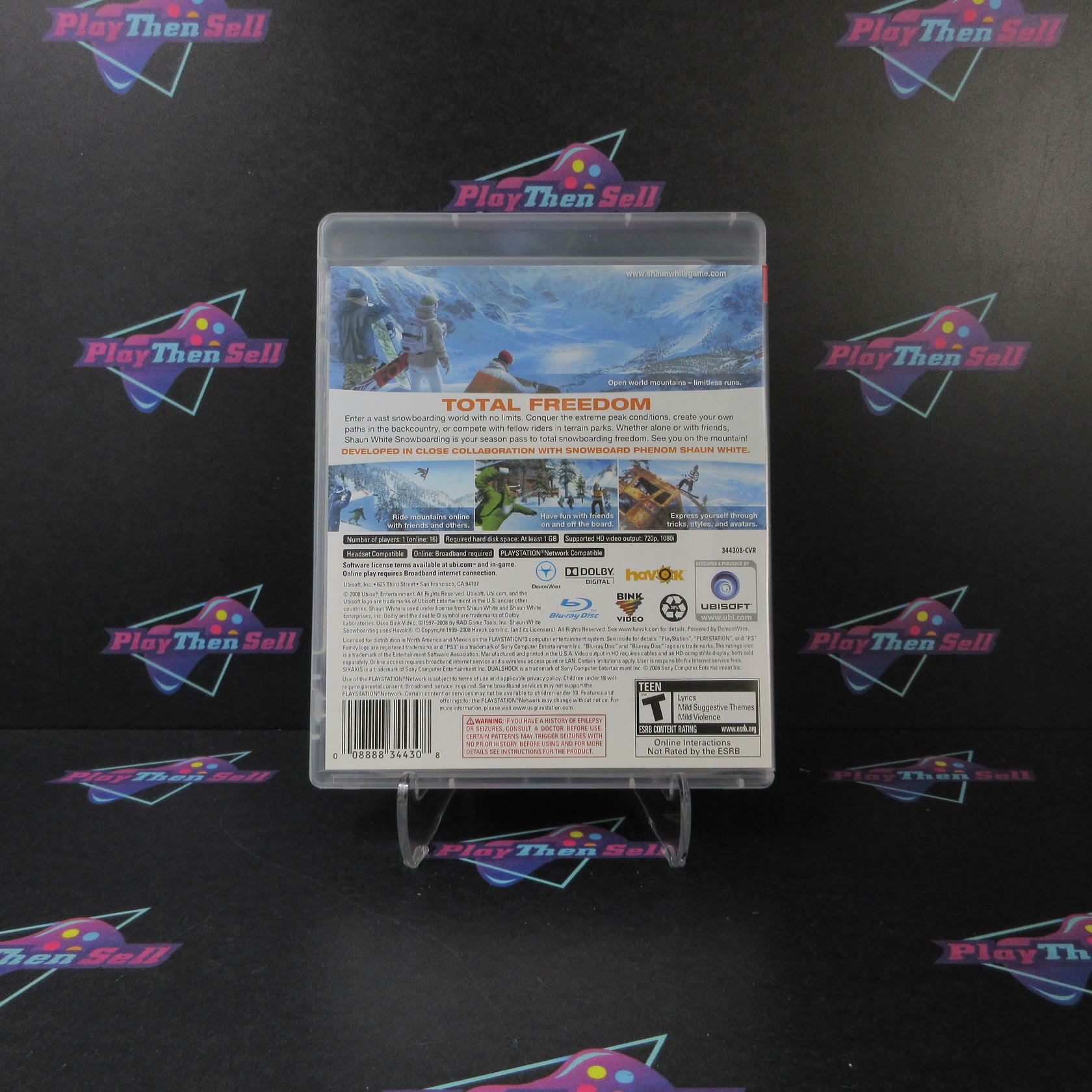 Shaun White Snowboarding PS3 Playstation 3 - Very Good