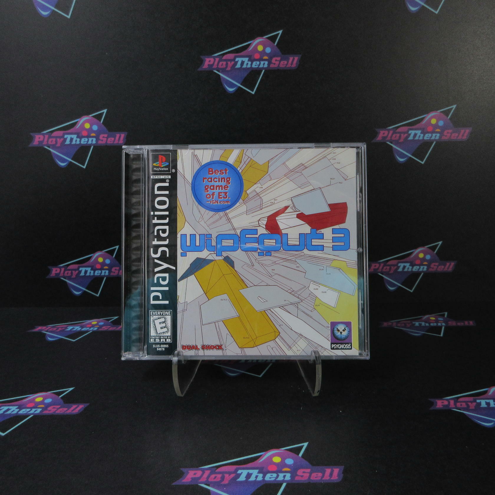Wipeout 3 PS1 PlayStation 1 + Reg Card - Like New