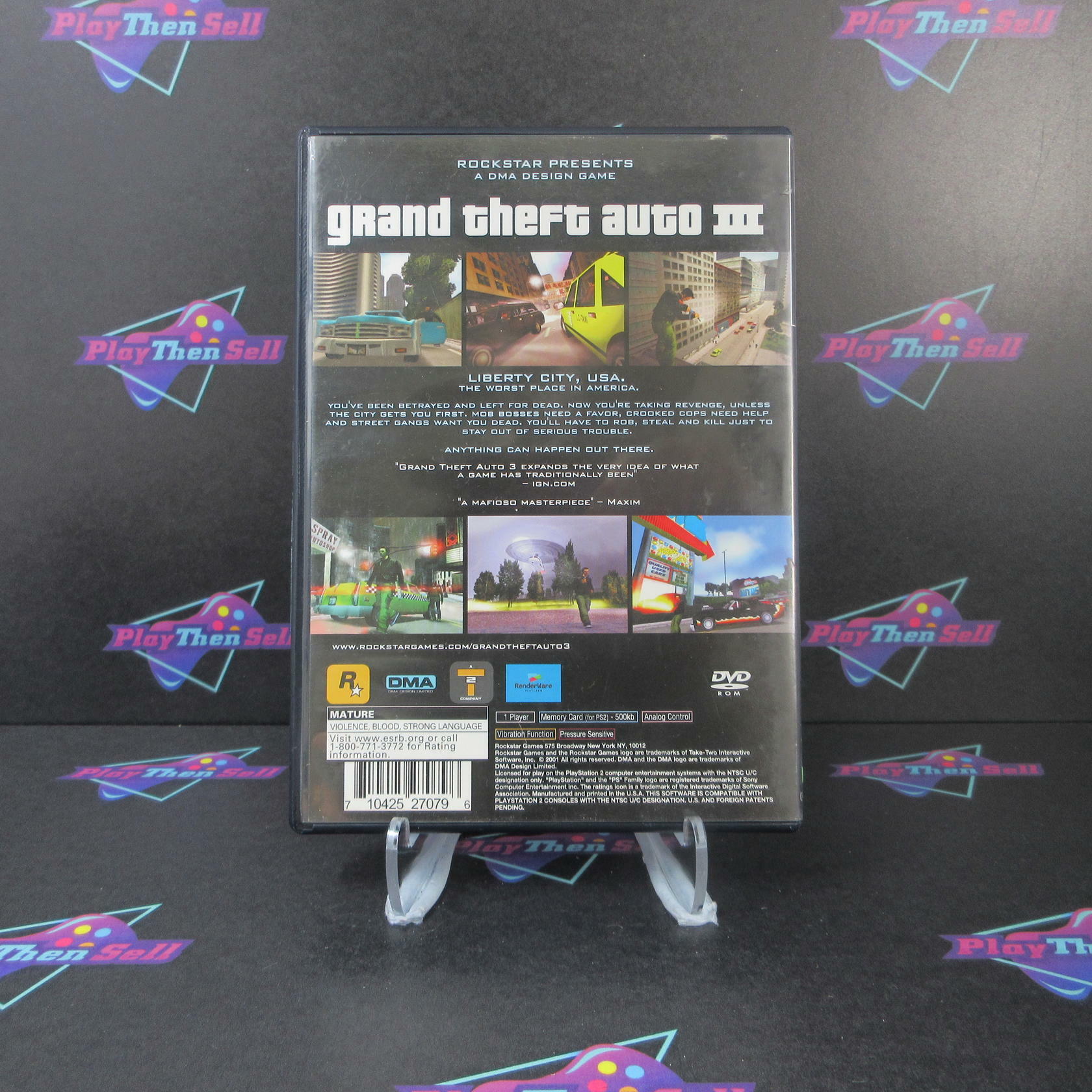 Grand Theft Auto III 3 PS2 PlayStation 2 - Very Good