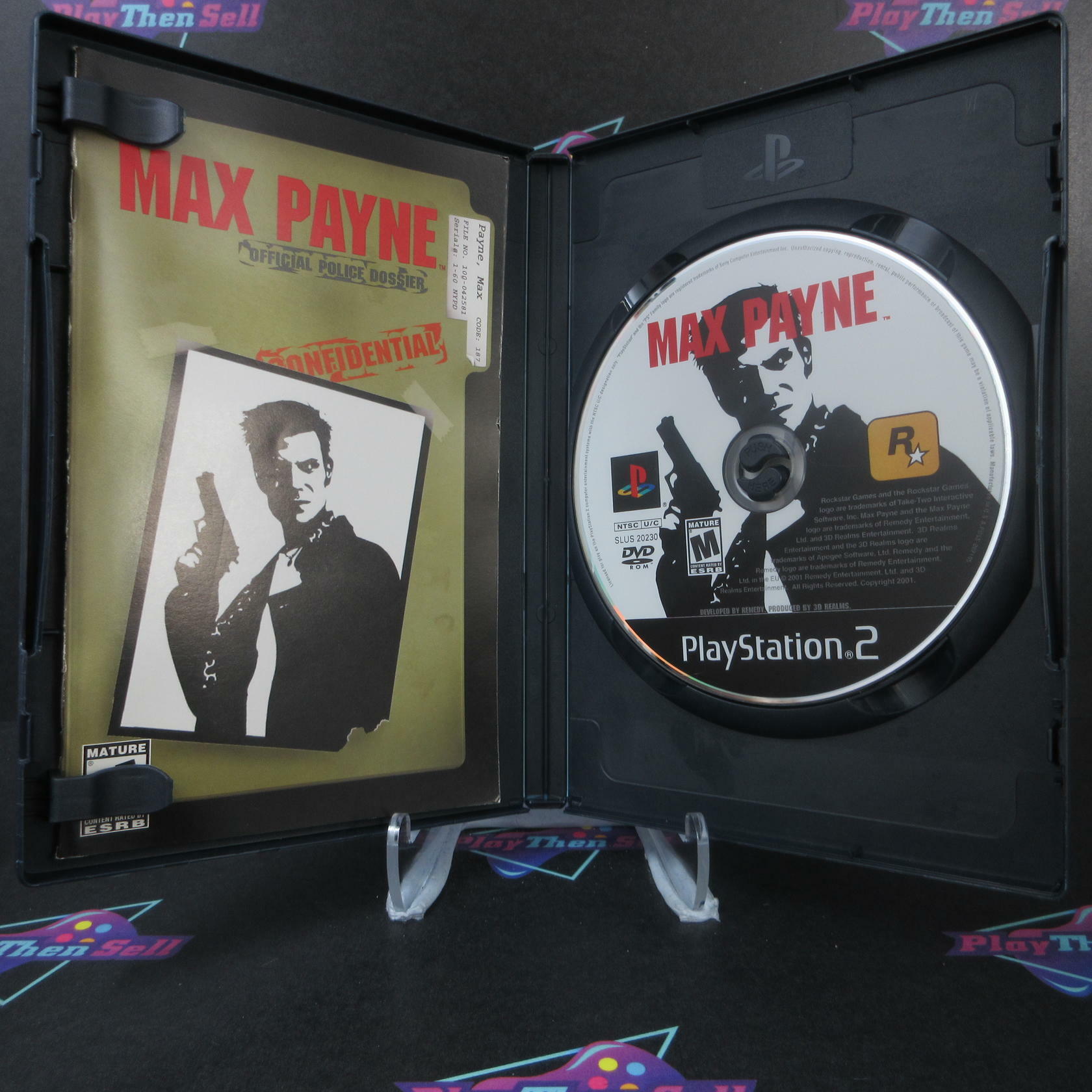 Max Payne PS2 PlayStation 2 + Reg Card - Like New