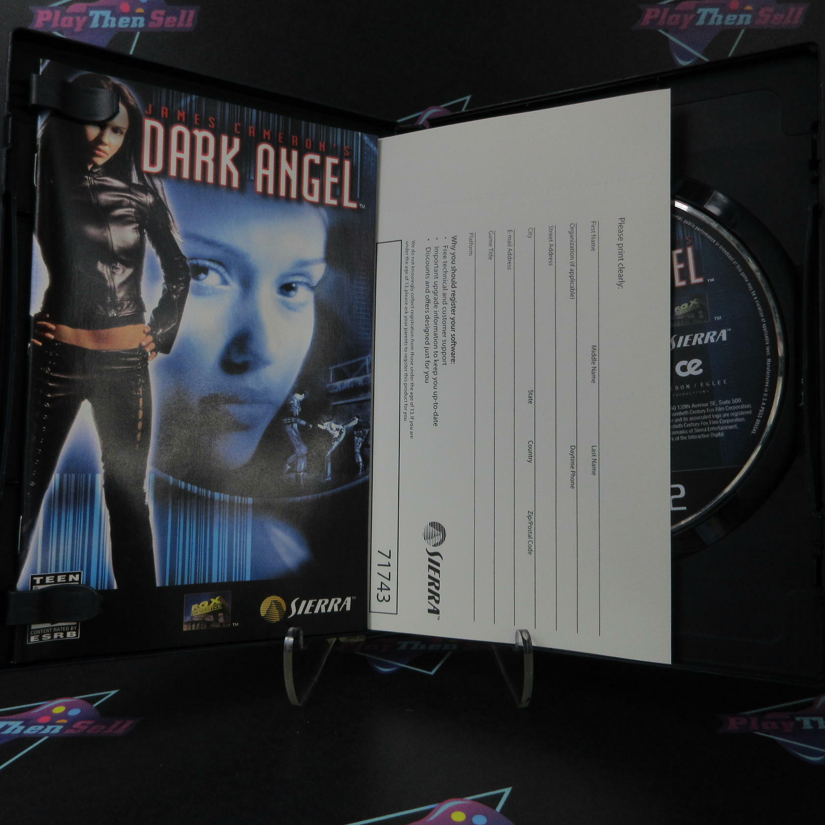 Dark Angel PS2 PlayStation 2 + Reg Card - Like New