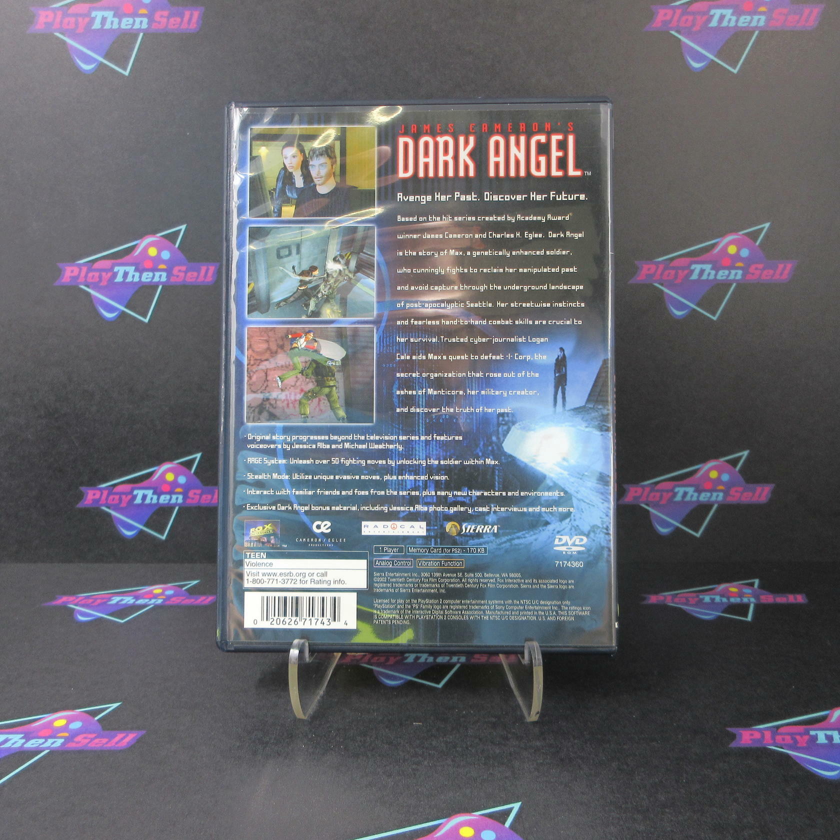 Dark Angel PS2 PlayStation 2 + Reg Card - Like New