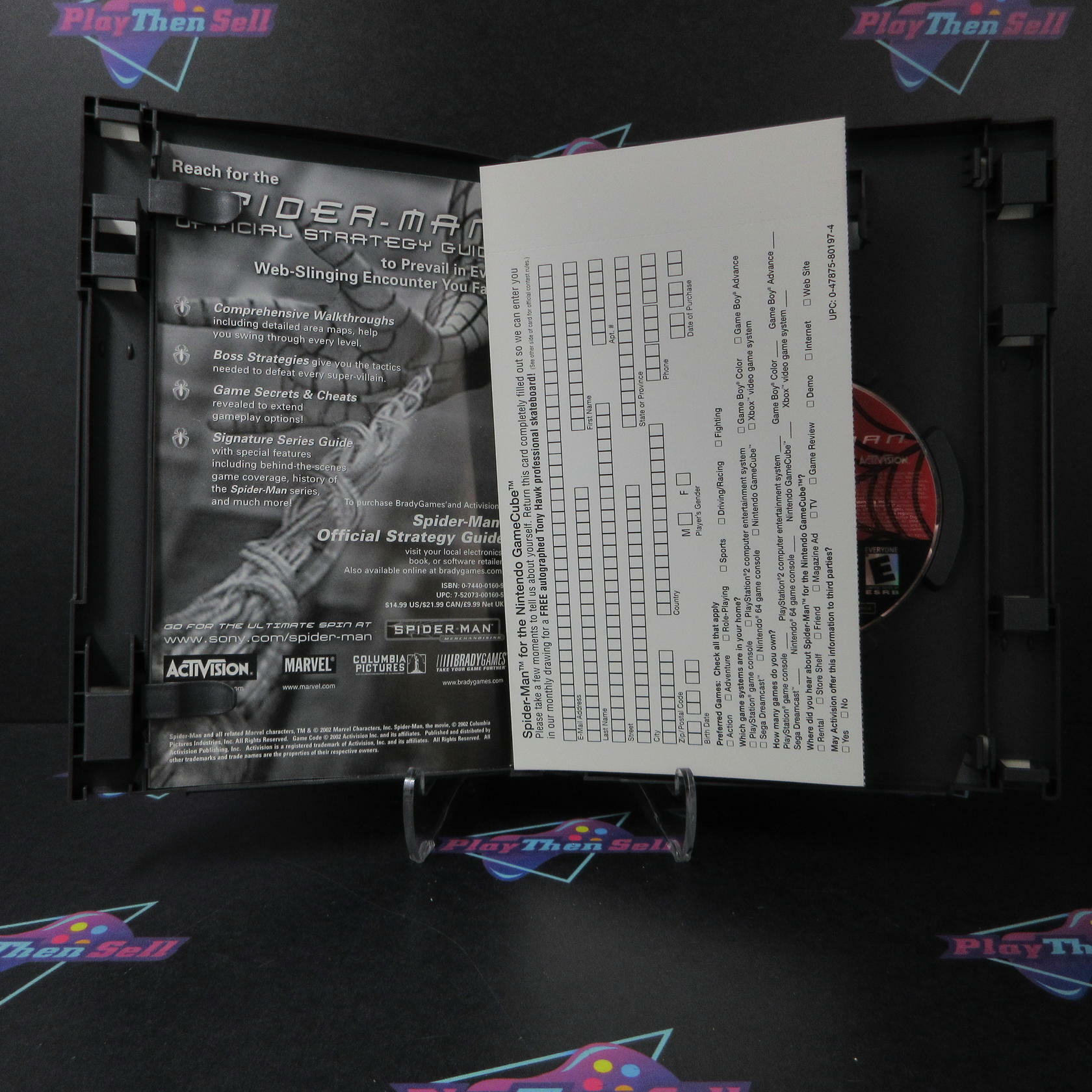 Spider-Man + Reg Card Nintendo GameCube AD Complete CIB - Very Good