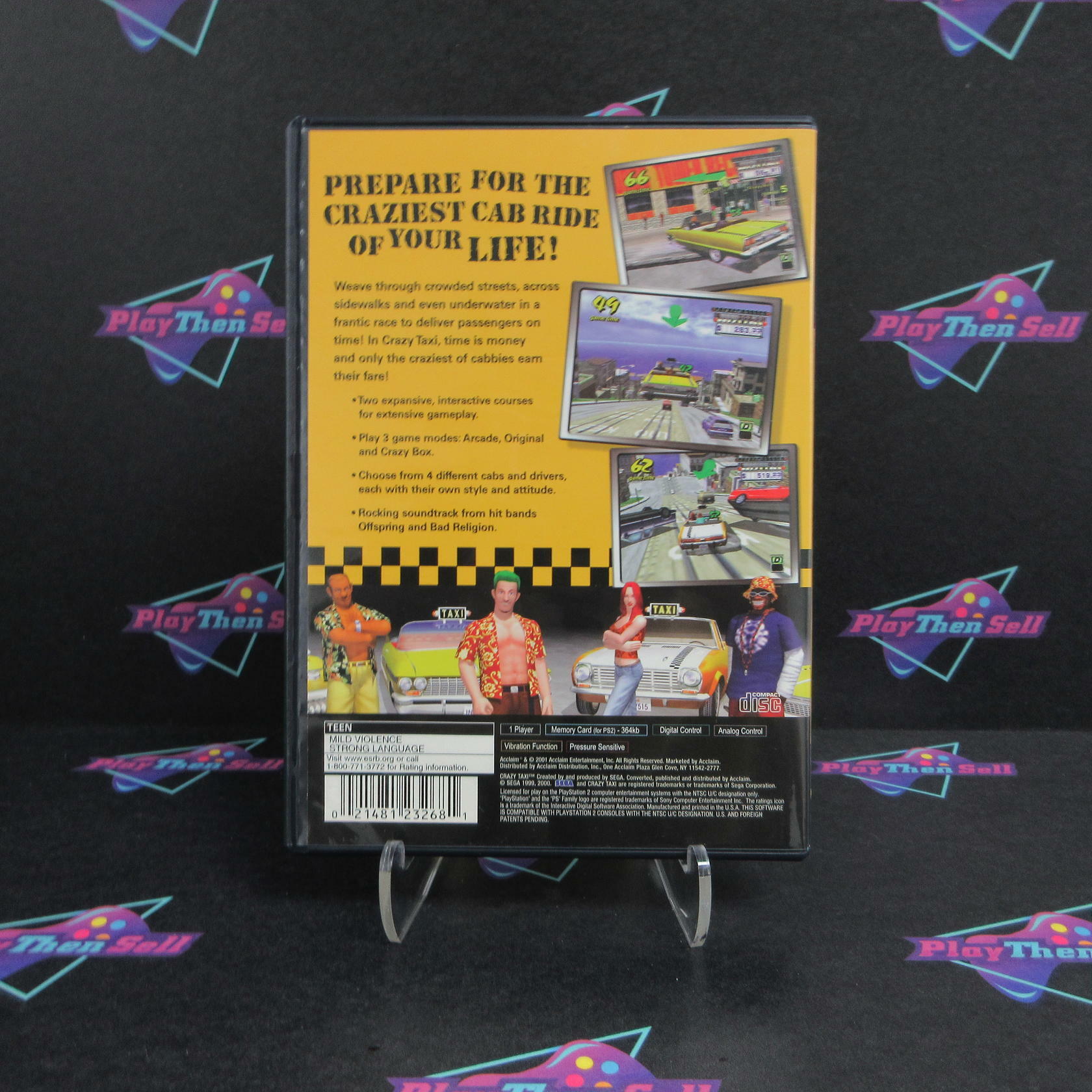 Crazy Taxi PS2 PlayStation 2 + Reg Card - Like New