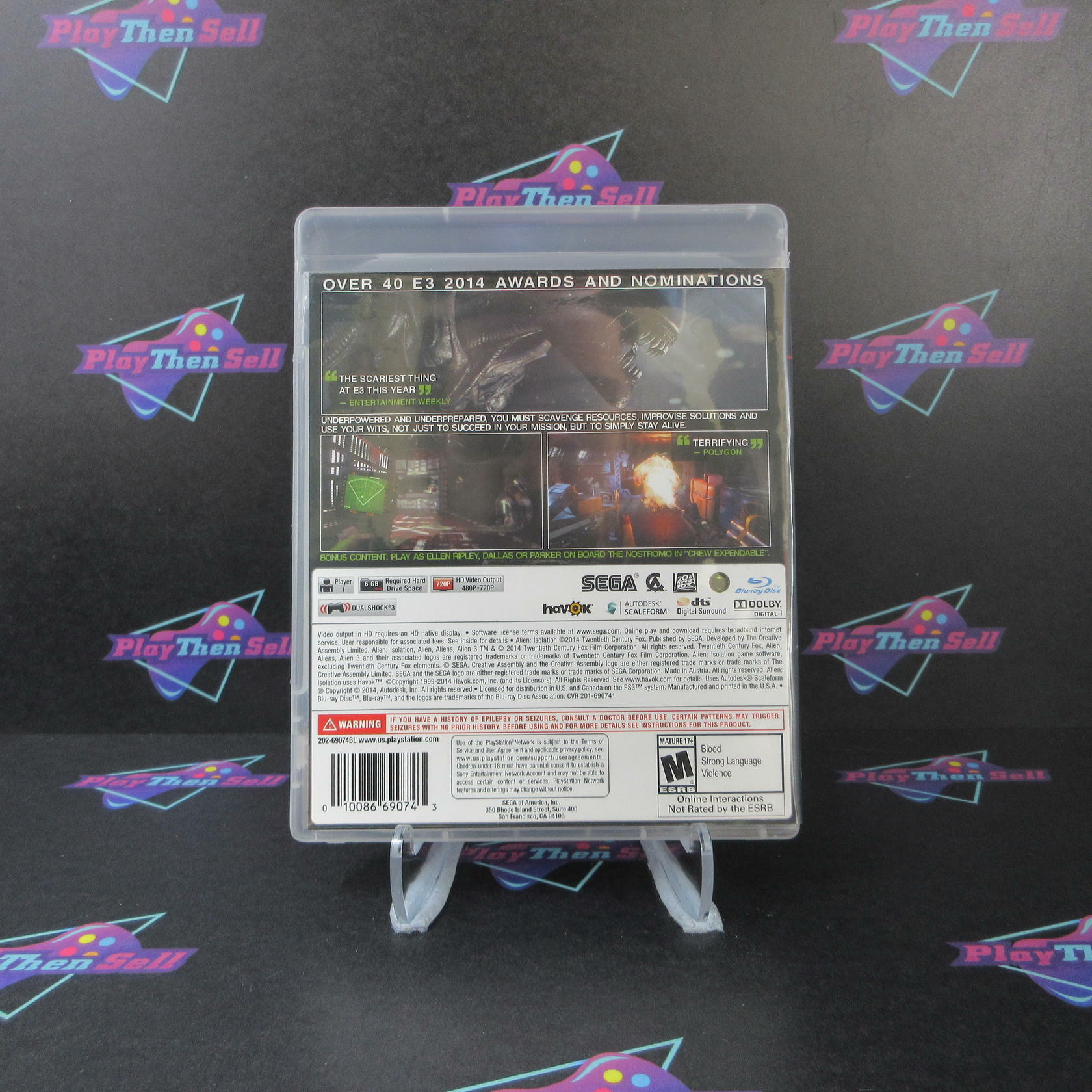 Alien Isolation Nostromo Edition PS3 PlayStation 3 - Very Good