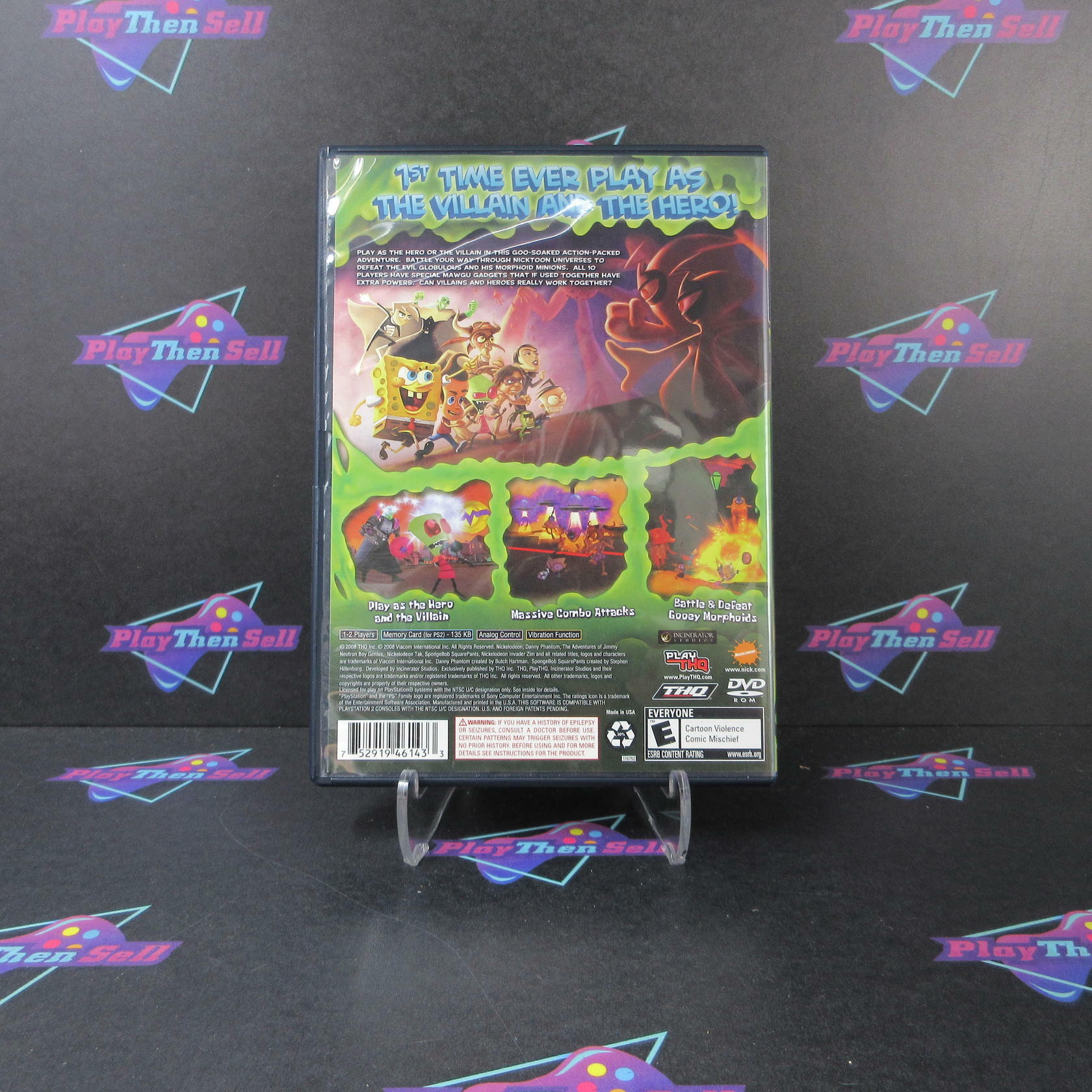 SpongeBob SquarePants Globs of Doom PS2 PlayStation 2 - Very Good