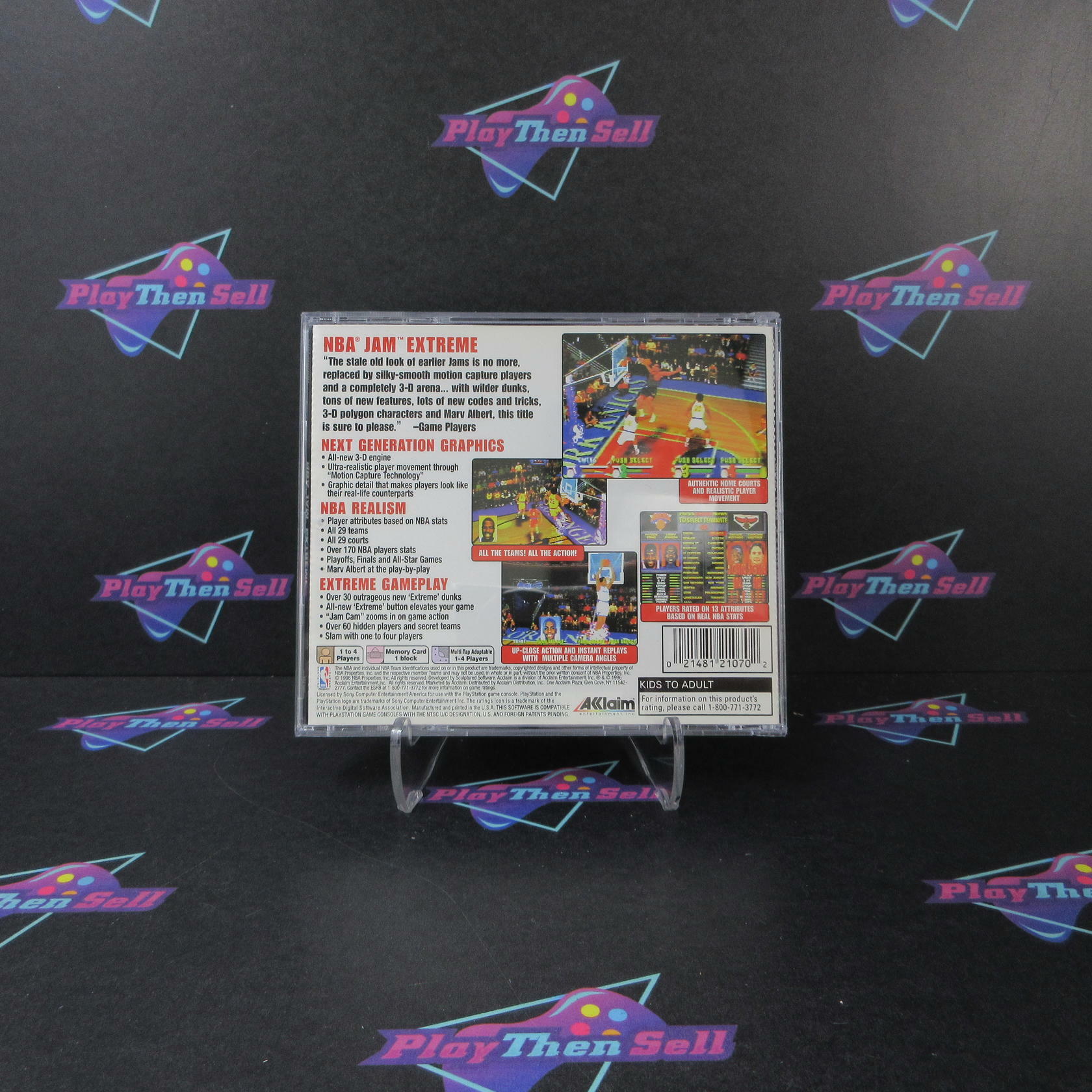 NBA Jam Extreme PS1 PlayStation 1 - Very Good