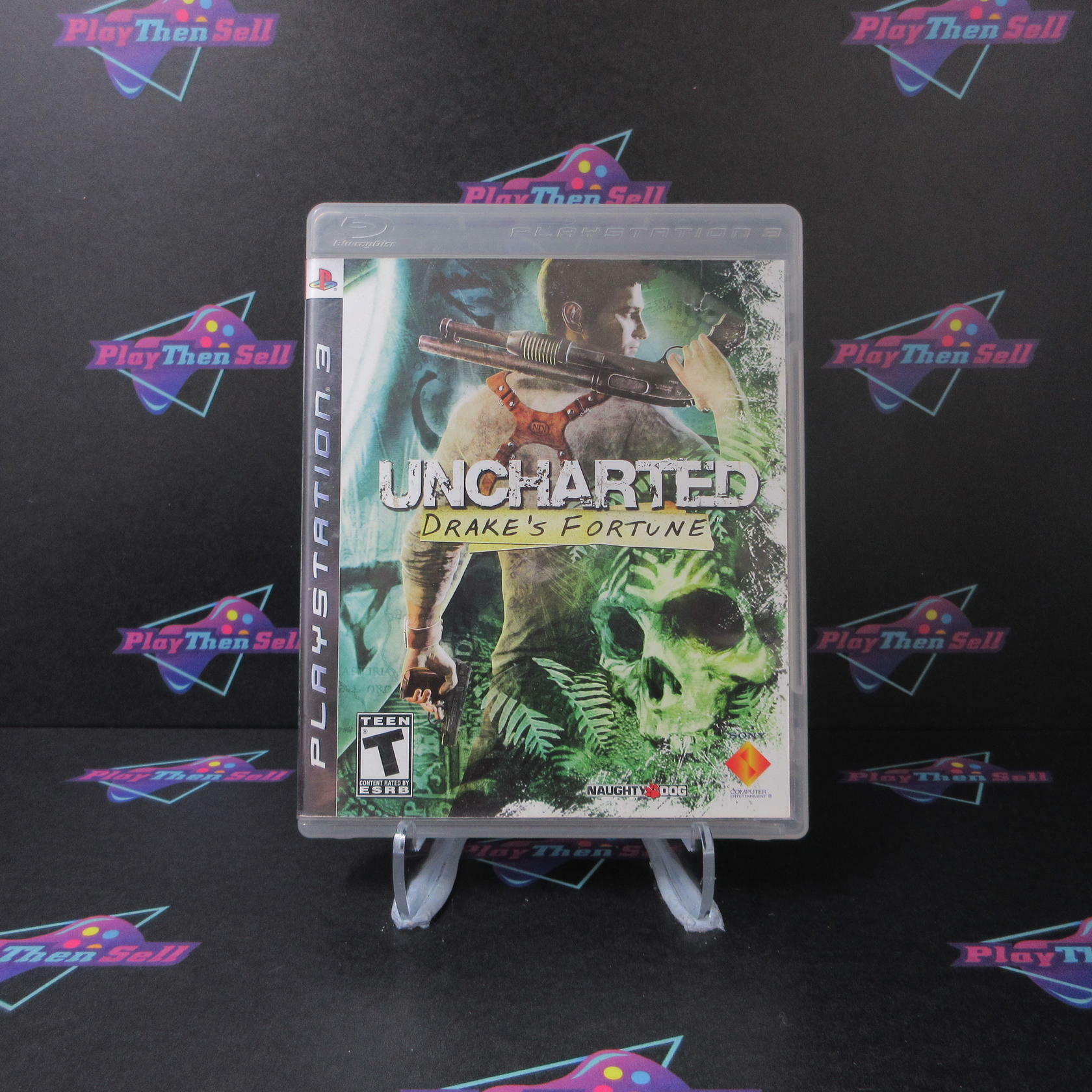 Uncharted Drake's Fortune + Reg Card PS3 PlayStation 3 AD Complete CIB - Very Good