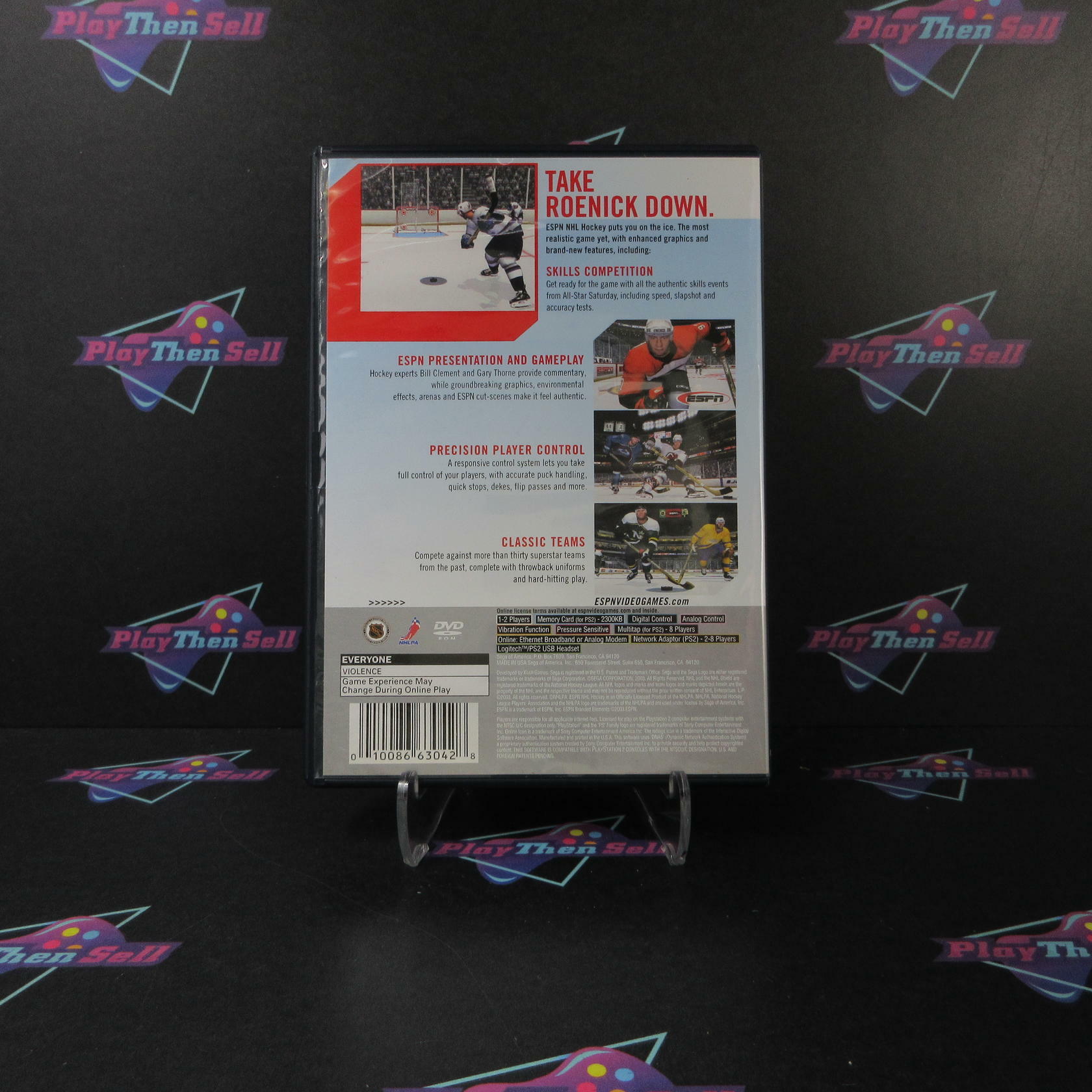 ESPN NHL Hockey PS2 PlayStation 2 - Very Good