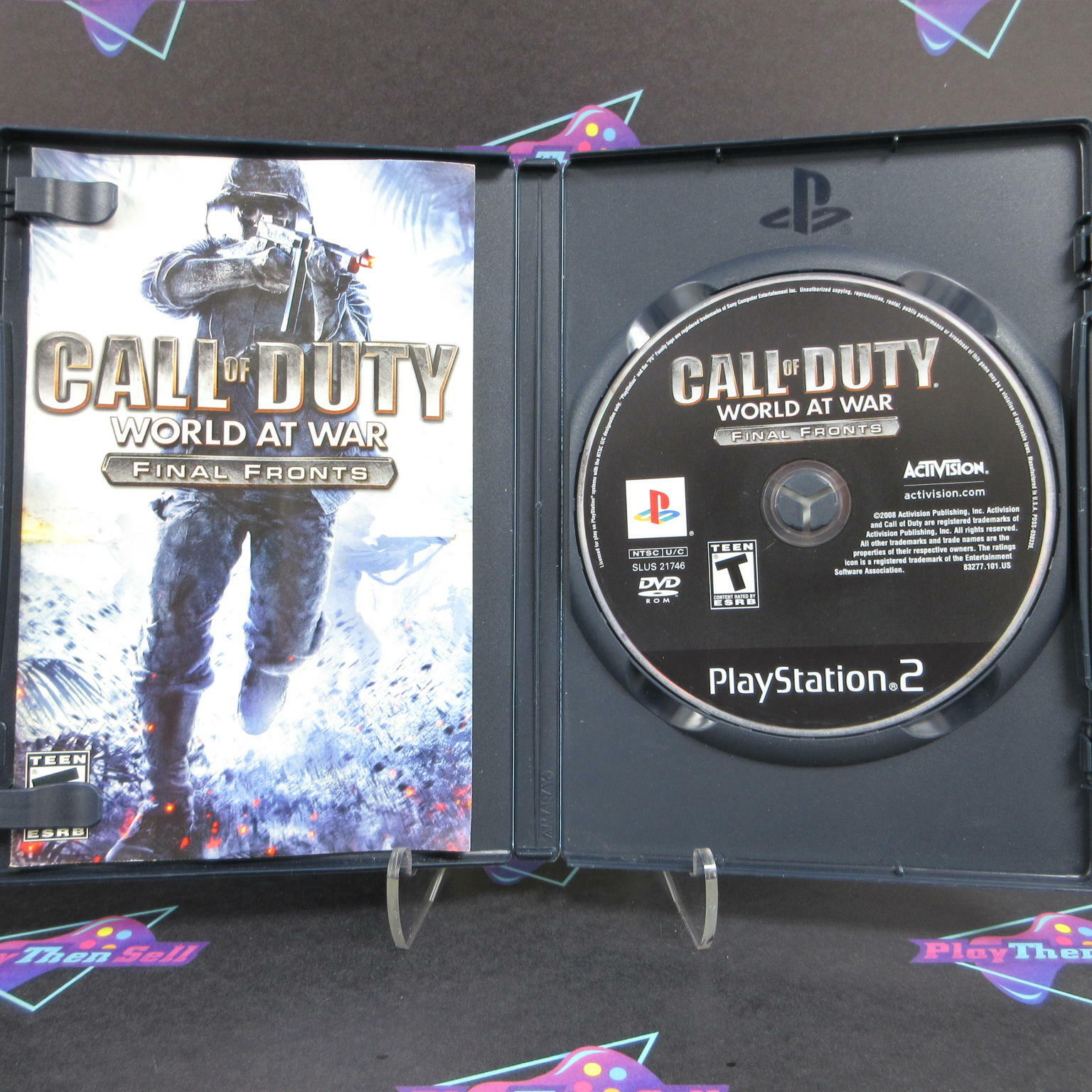 Call of Duty World at War Final Fronts PS2 PlayStation 2 - Like New