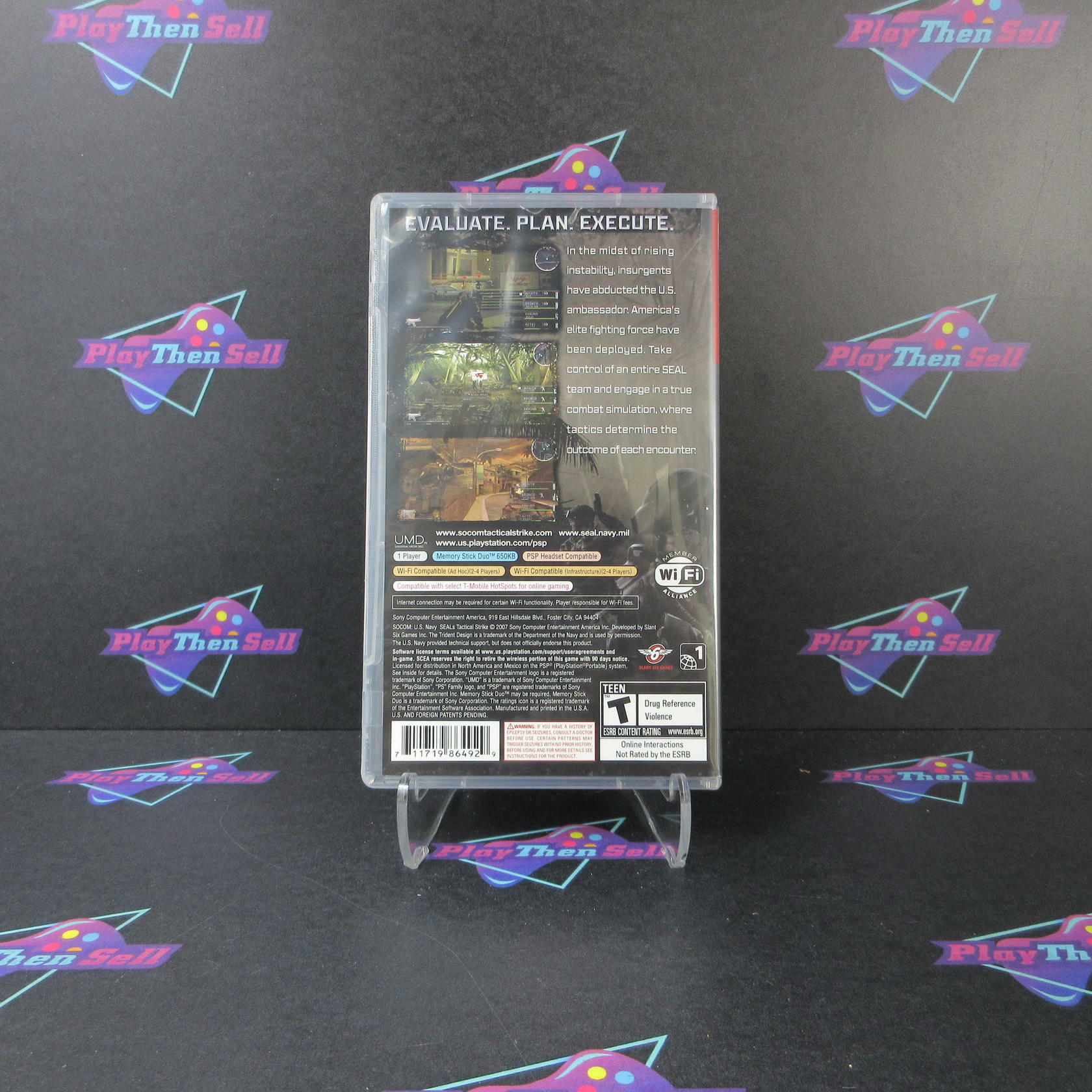 SOCOM Tactical Strike Sony PSP Greatest Hits - Very Good