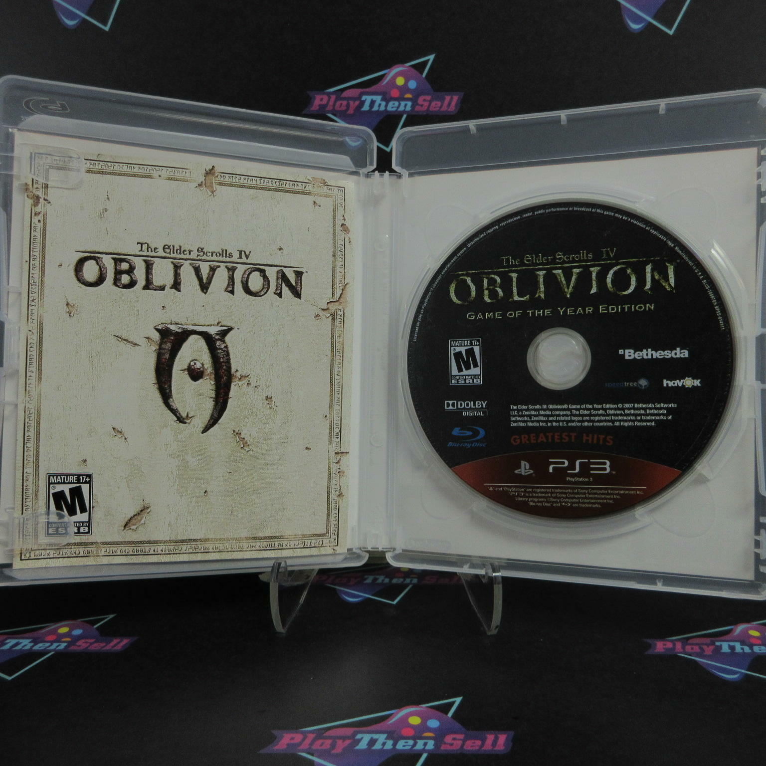 Elder Scrolls IV (4) Oblivion GOTY PS3 PlayStation 3 GH Complete - Excellent