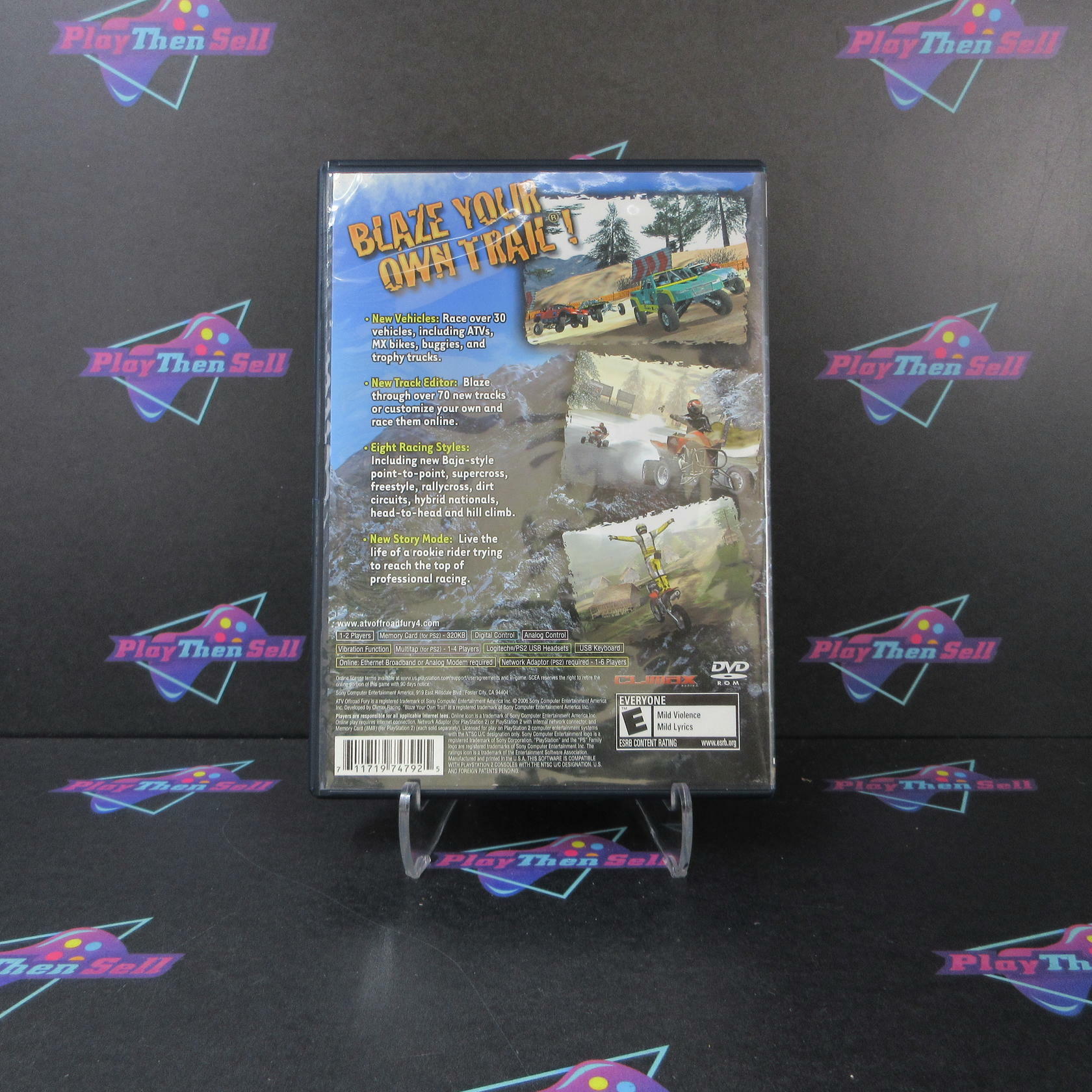ATV Offroad Fury 4 PS2 PlayStation 2 AD Complete CIB - Very Good