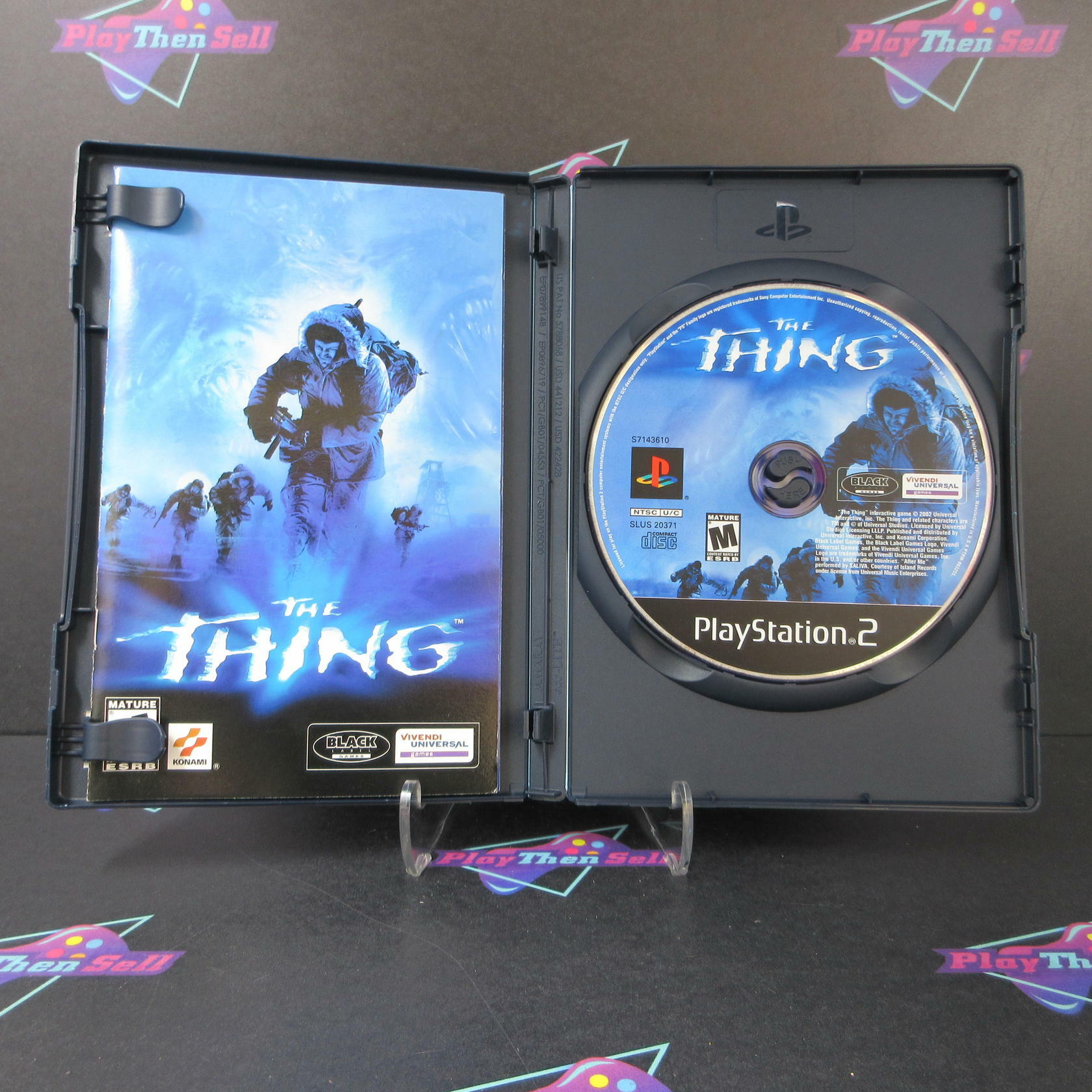 The Thing + Reg Card PS2 PlayStation 2 AD Complete CIB - Very Good