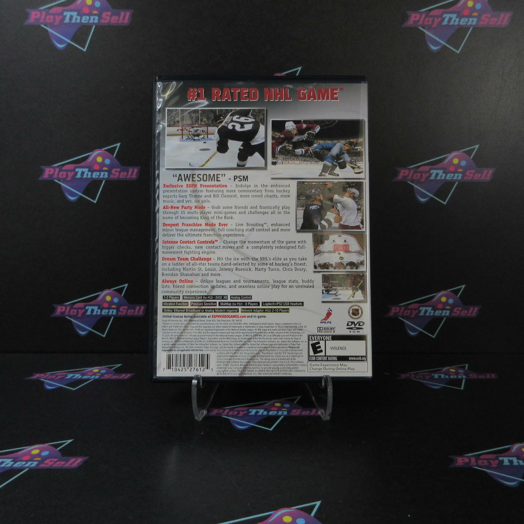 ESPN NHL 2K5 PS2 PlayStation 2 MD Complete CIB - Very Good