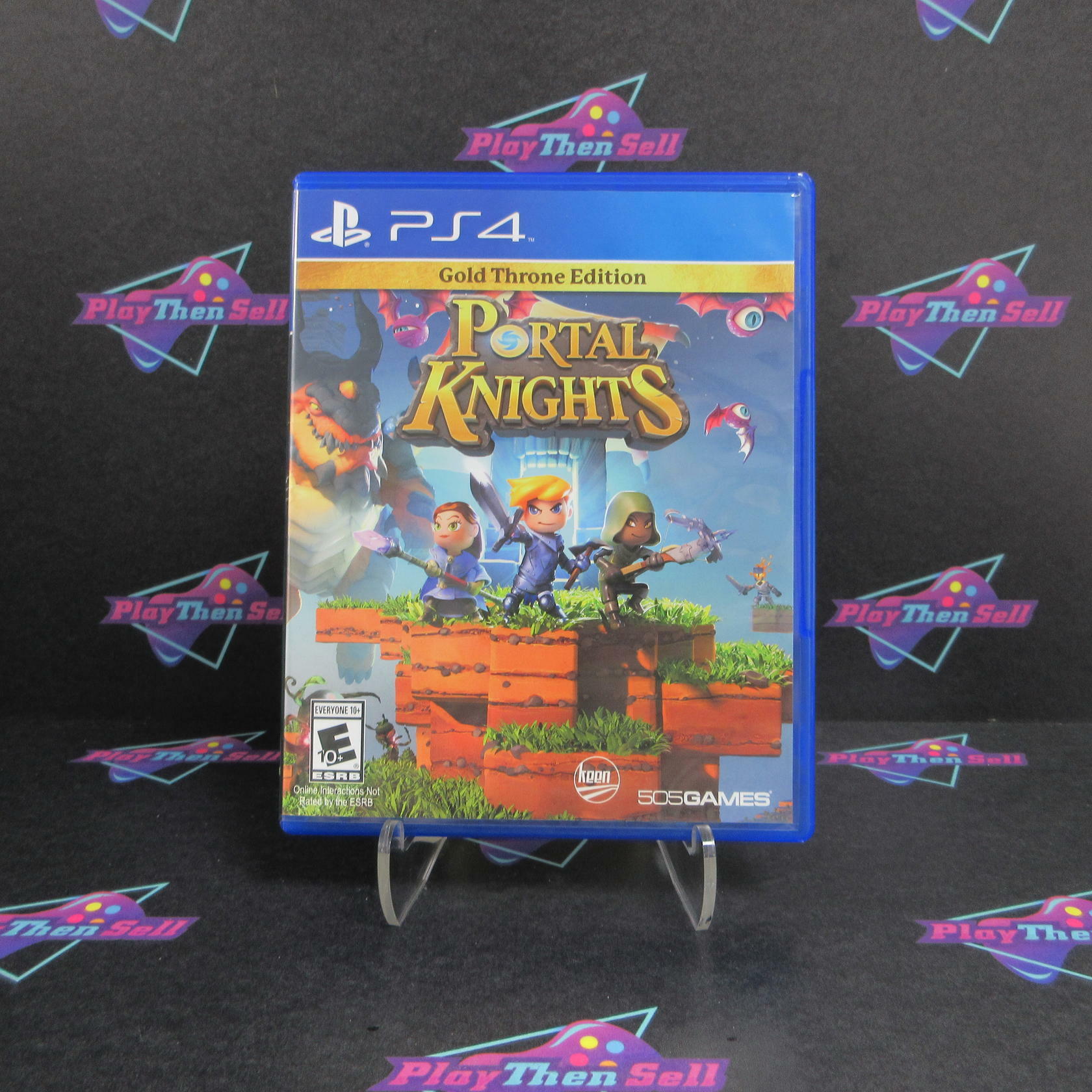 Portal Knights Gold Throne Edition PS4 PlayStation 4 - Like New
