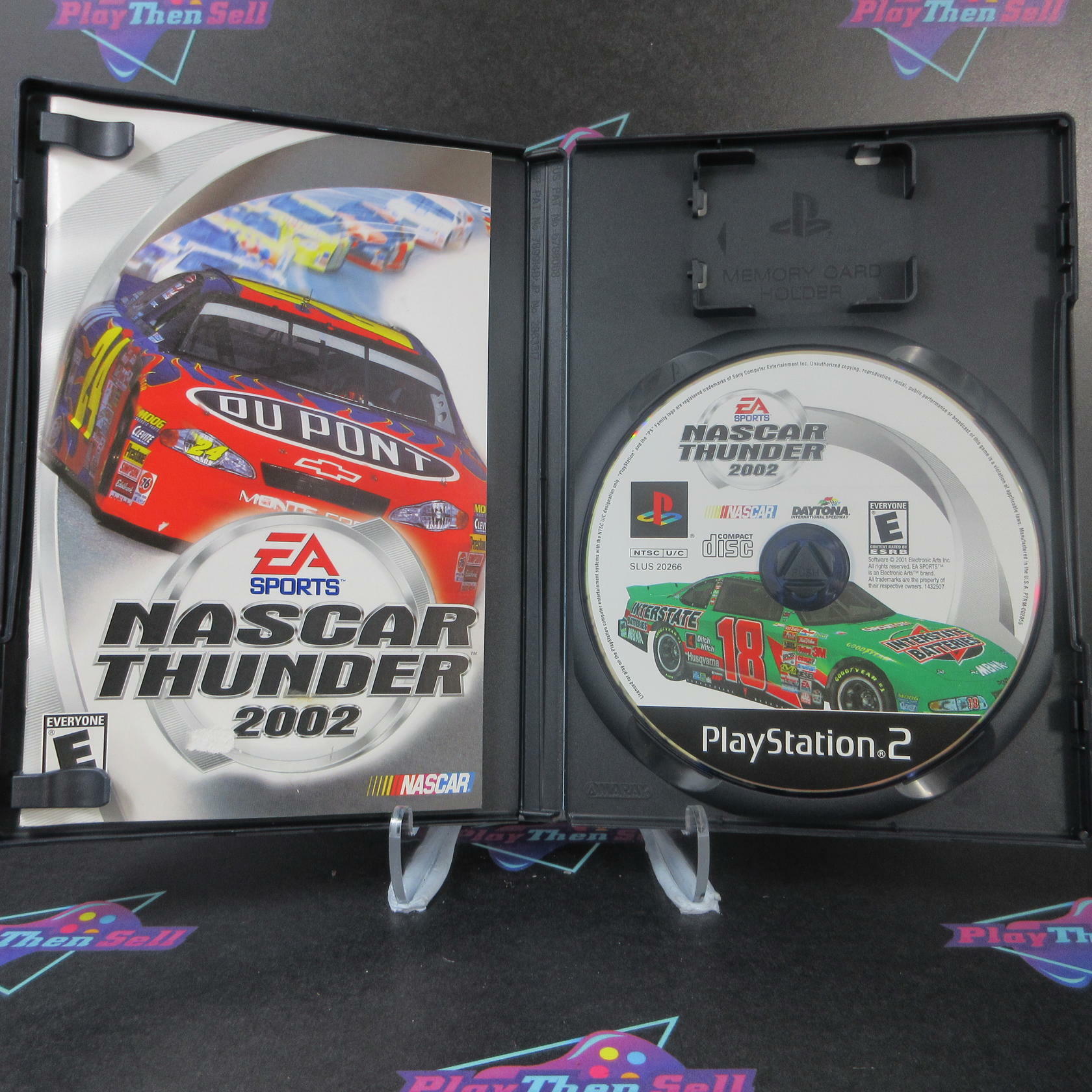 NASCAR Thunder 2002 + Reg Card PS2 PlayStation 2 MD Complete CIB - Very Good