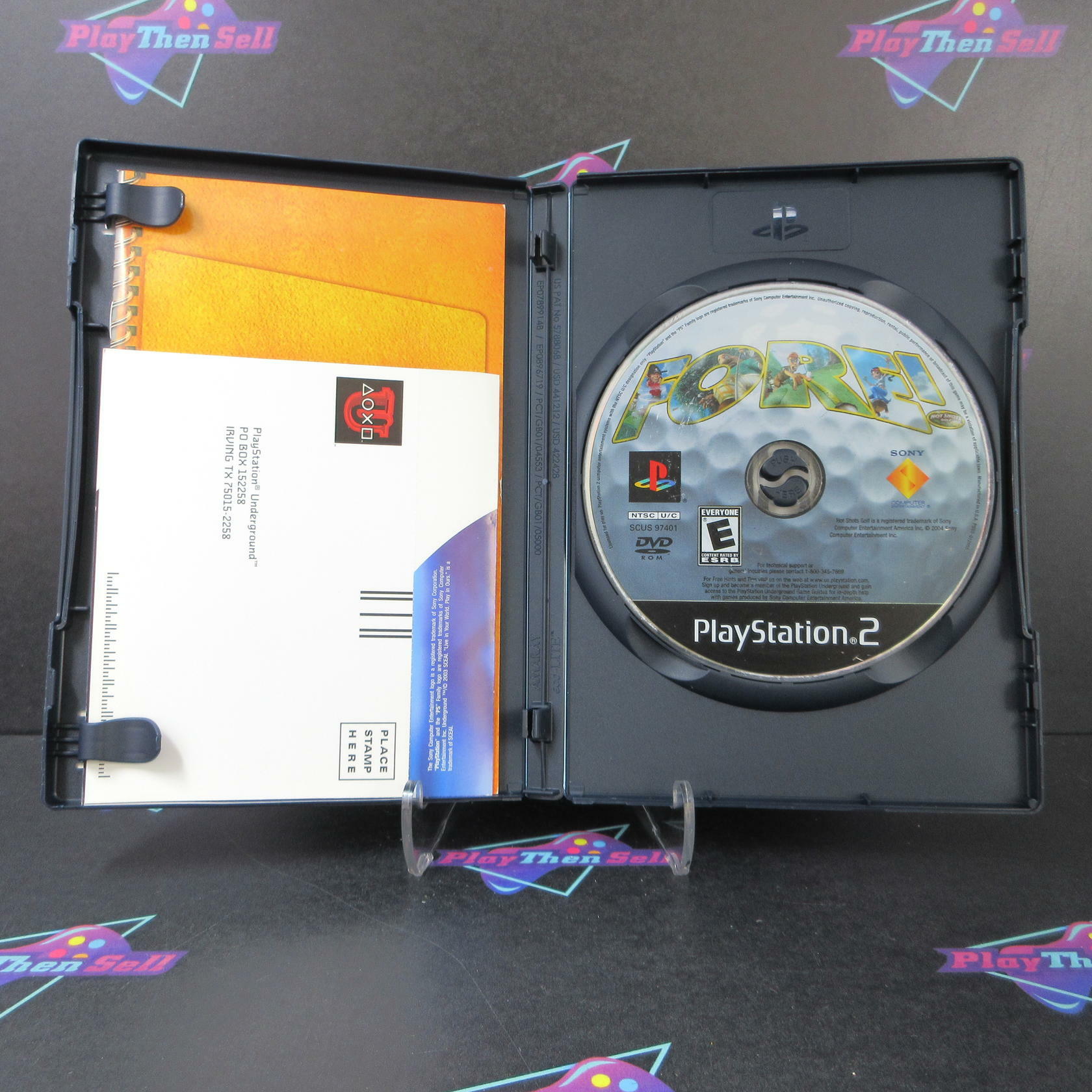 Hot Shots Golf Fore + Reg Card PS2 PlayStation 2 AD/DD Complete CIB - Very Good