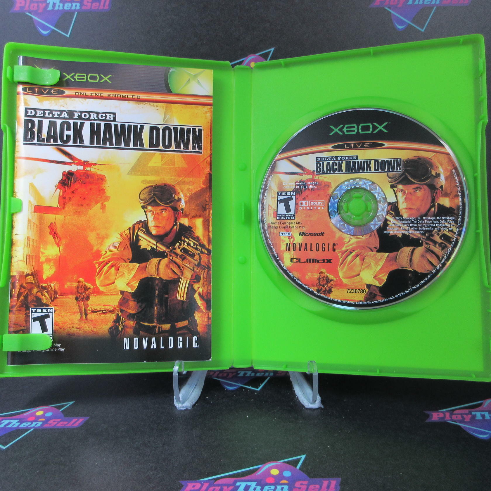 Delta Force Black Hawk Down Xbox + Reg Card - Like New