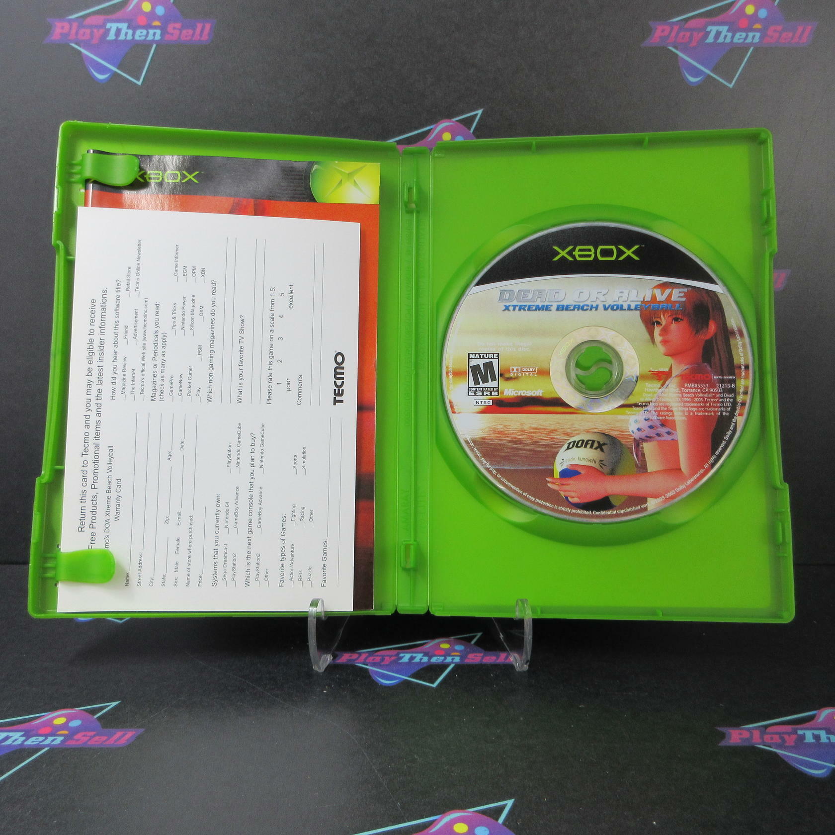 Dead or Alive Xtreme Beach Volleyball Xbox + Reg Card - Like New