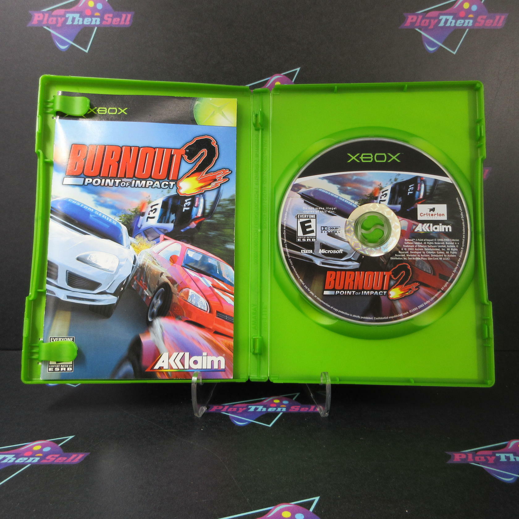 Burnout 2 Point of Impact Developer's Cut Xbox - Like New