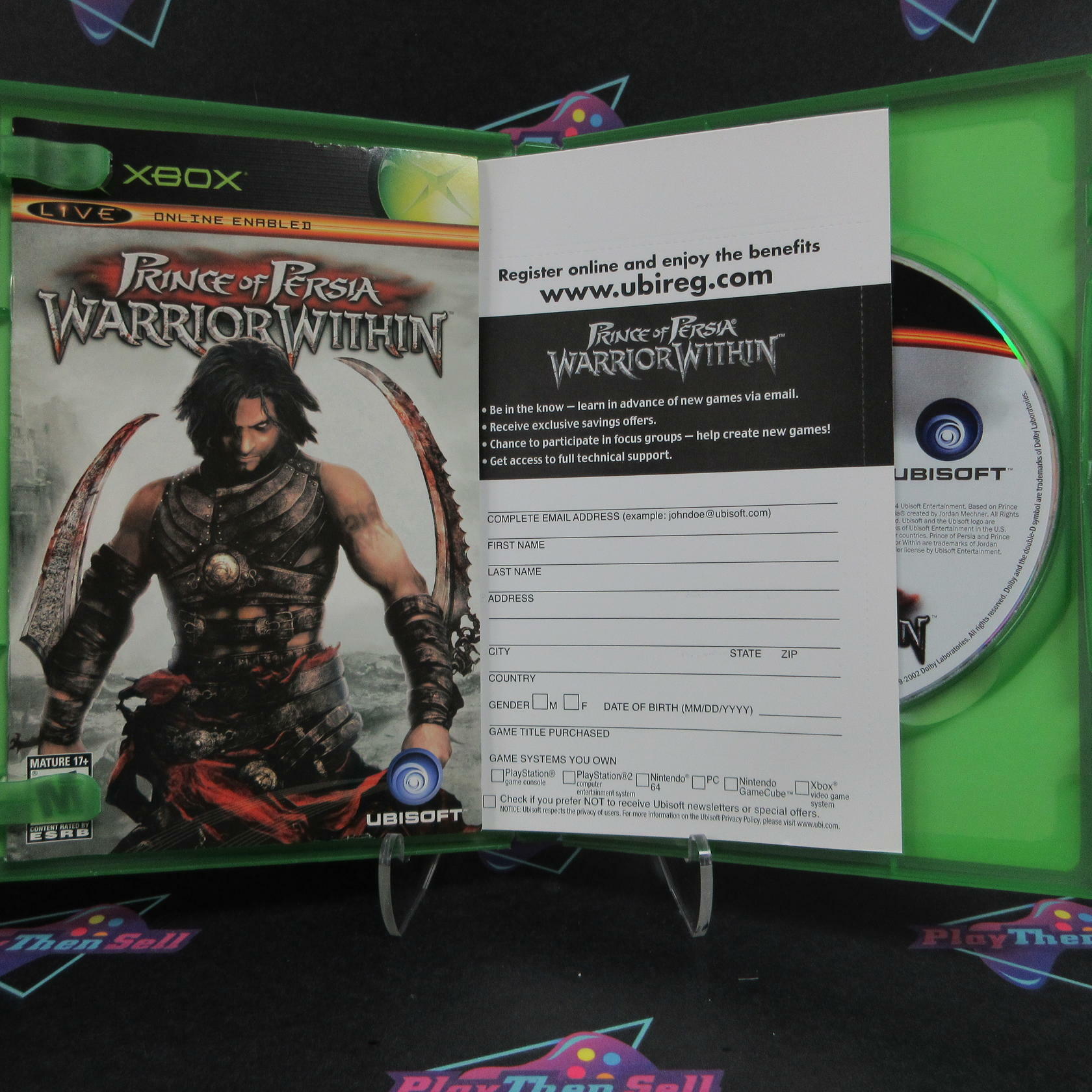 Prince of Persia Warrior Within Xbox + Reg Card - Like New