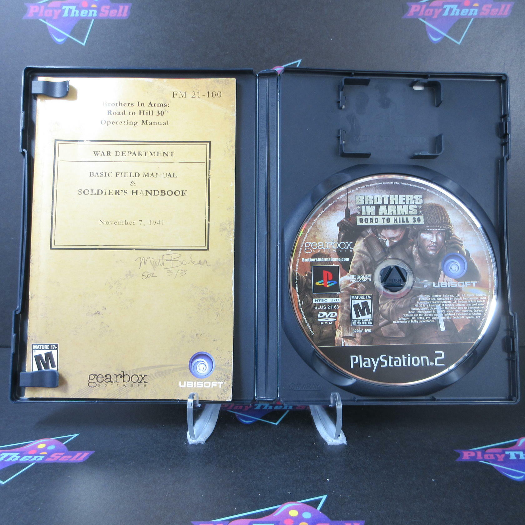 Brothers in Arms: Road to Hill 30 + Reg Card PS2 PlayStation 2 AD Complete - Very Good