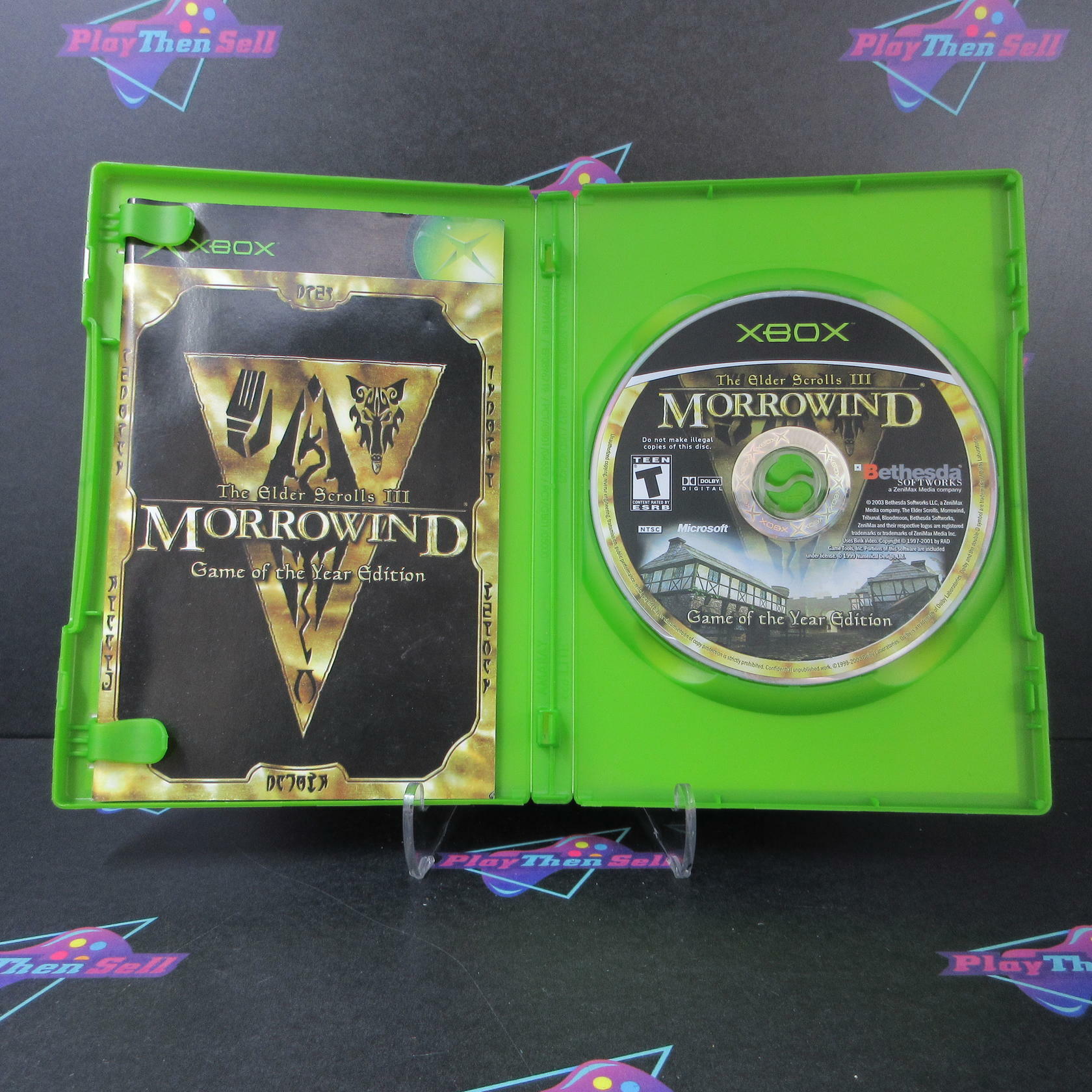 The Elder Scrolls III Morrowind GOTY Edition Xbox + Map/Reg Card - Like New
