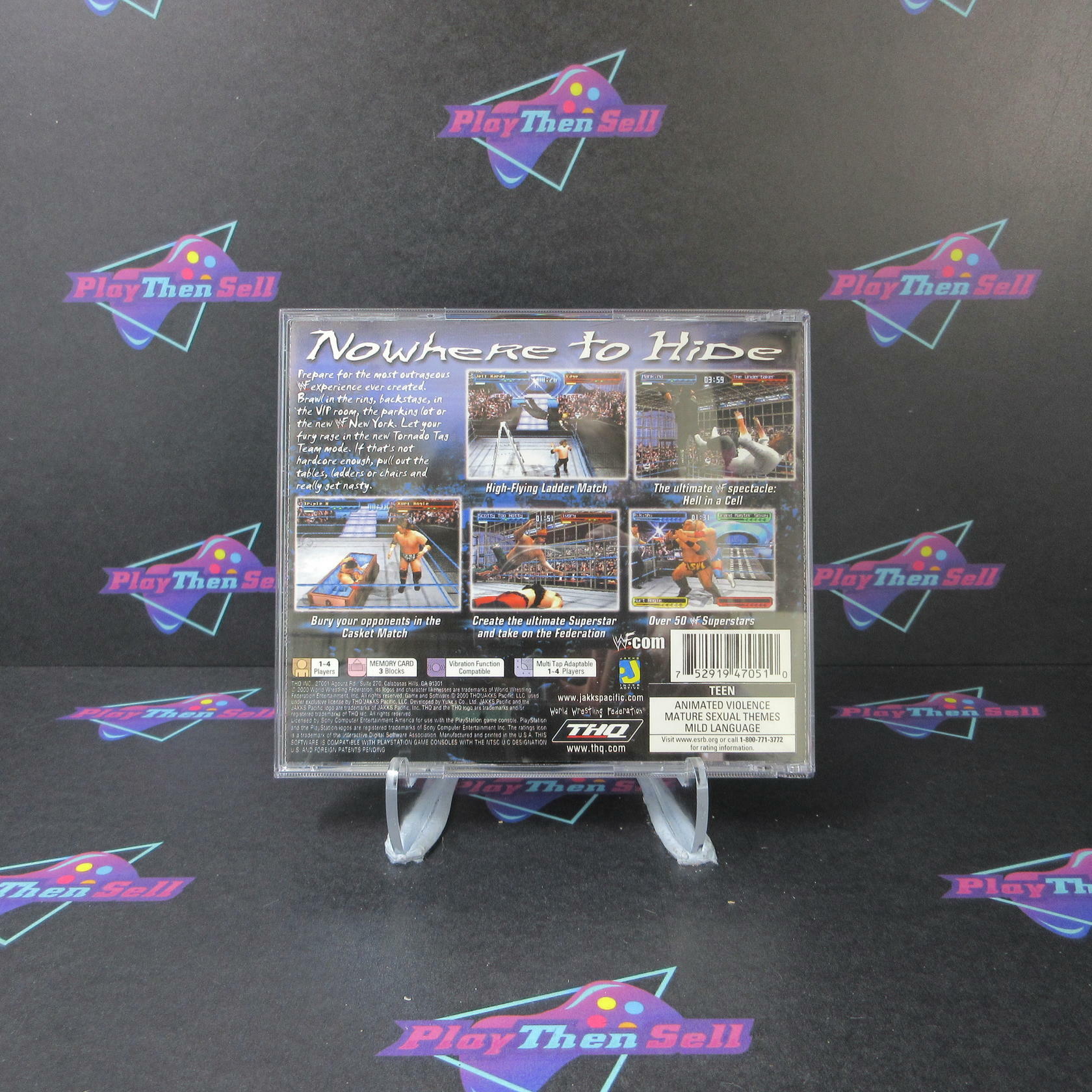 WWF Smackdown 2 Know Your Role PS1 PlayStation 1 MD Complete CIB - Very Good