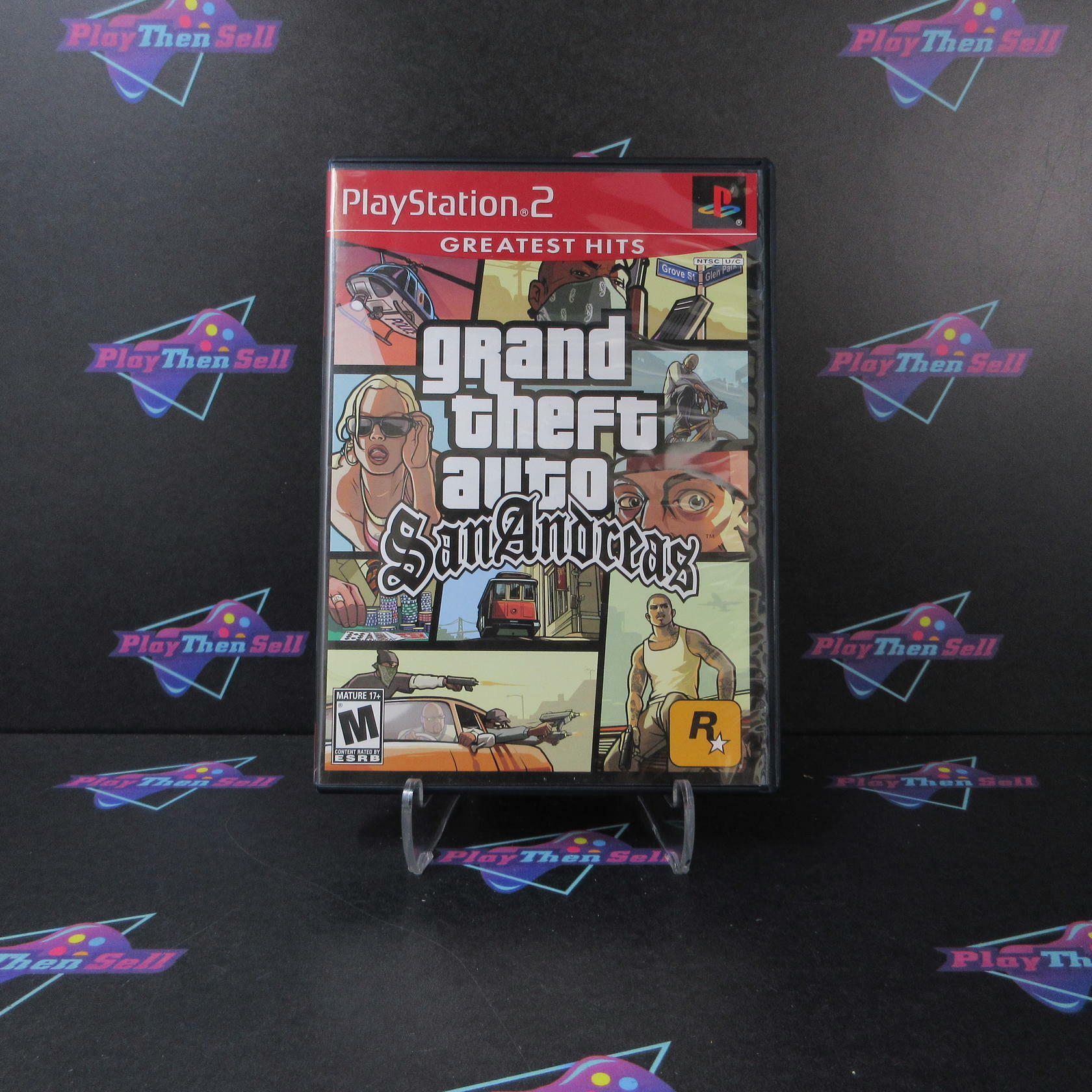 Grand Theft Auto San Andreas GH PS2 PlayStation 2 AD/DD/MD Complete CIB - Very Good