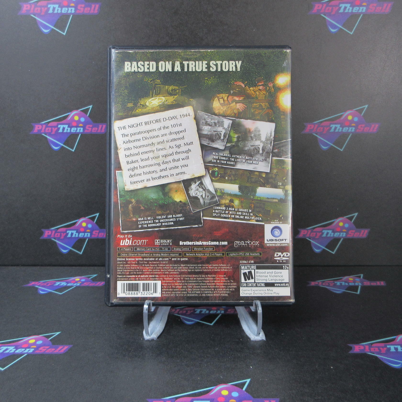 Brothers in Arms: Road to Hill 30 + Reg Card PS2 PlayStation 2 AD Complete - Very Good