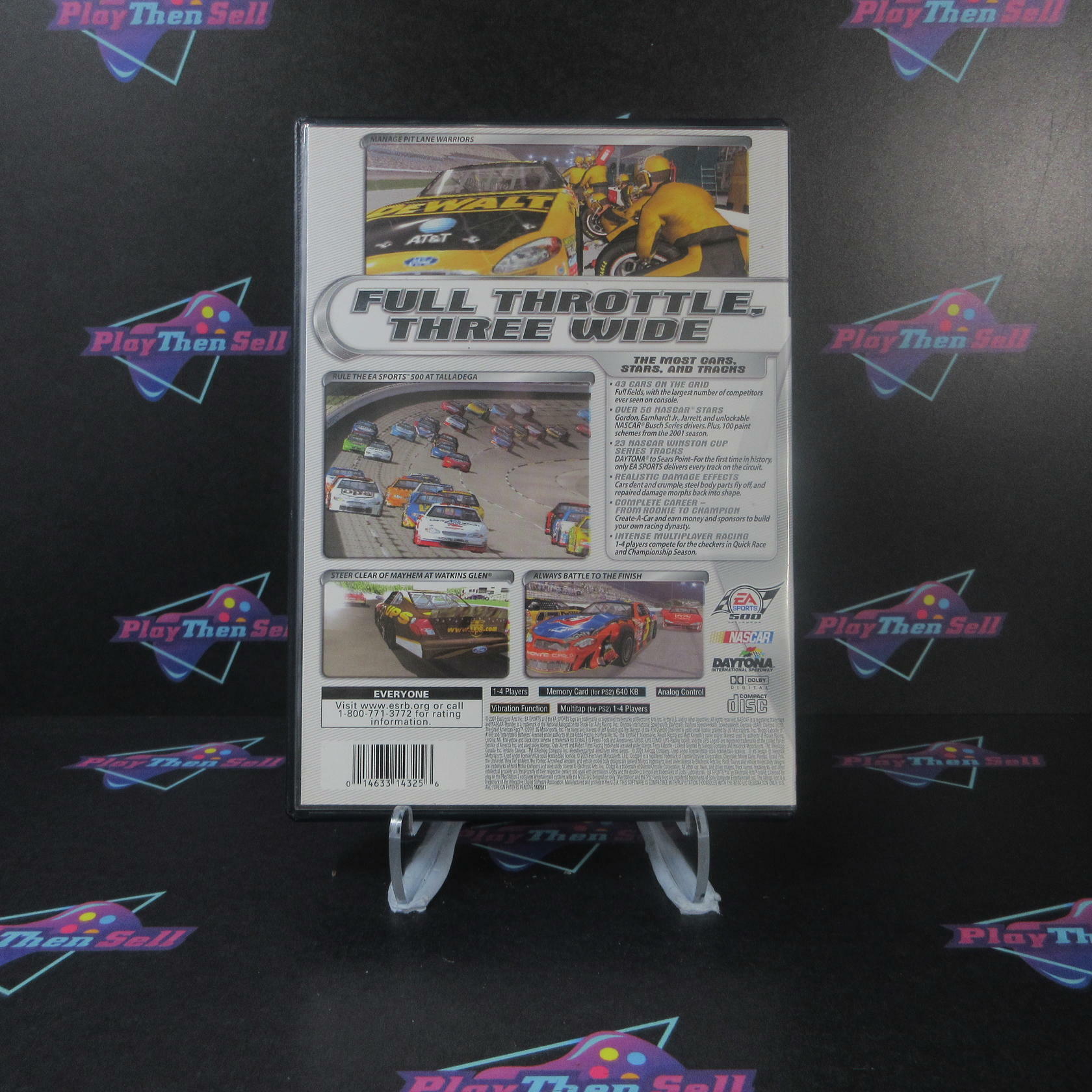 NASCAR Thunder 2002 + Reg Card PS2 PlayStation 2 MD Complete CIB - Very Good
