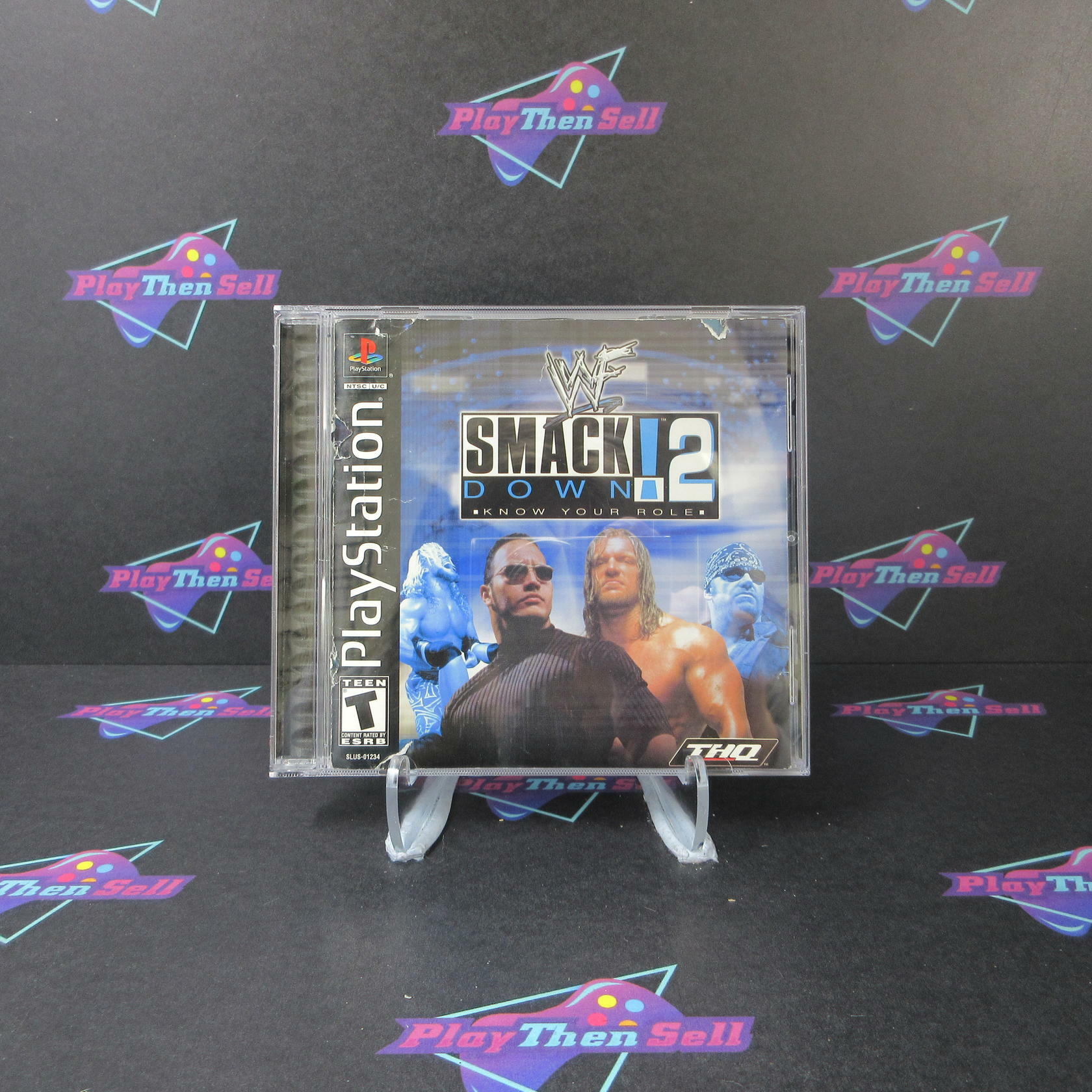 WWF Smackdown 2 Know Your Role PS1 PlayStation 1 MD Complete CIB - Very Good