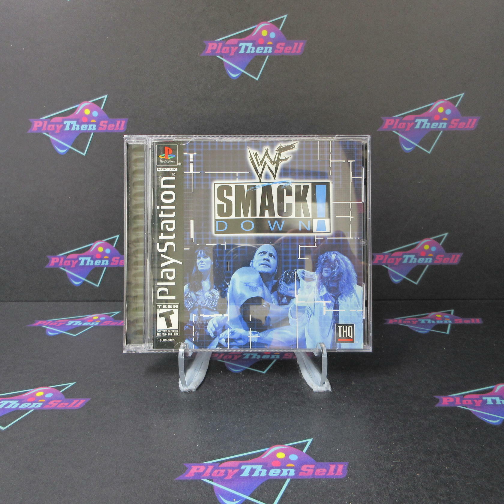 WWF Smackdown + Reg Card PS1 PlayStation 1 MD Complete CIB - Very Good