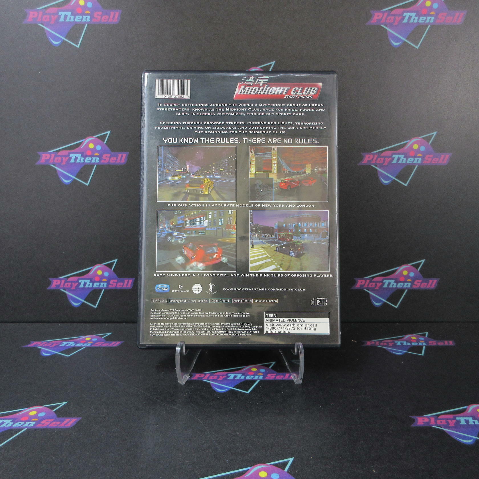 Midnight Club Street Racing PS2 PlayStation 2 AD/DD Complete CIB - Very Good
