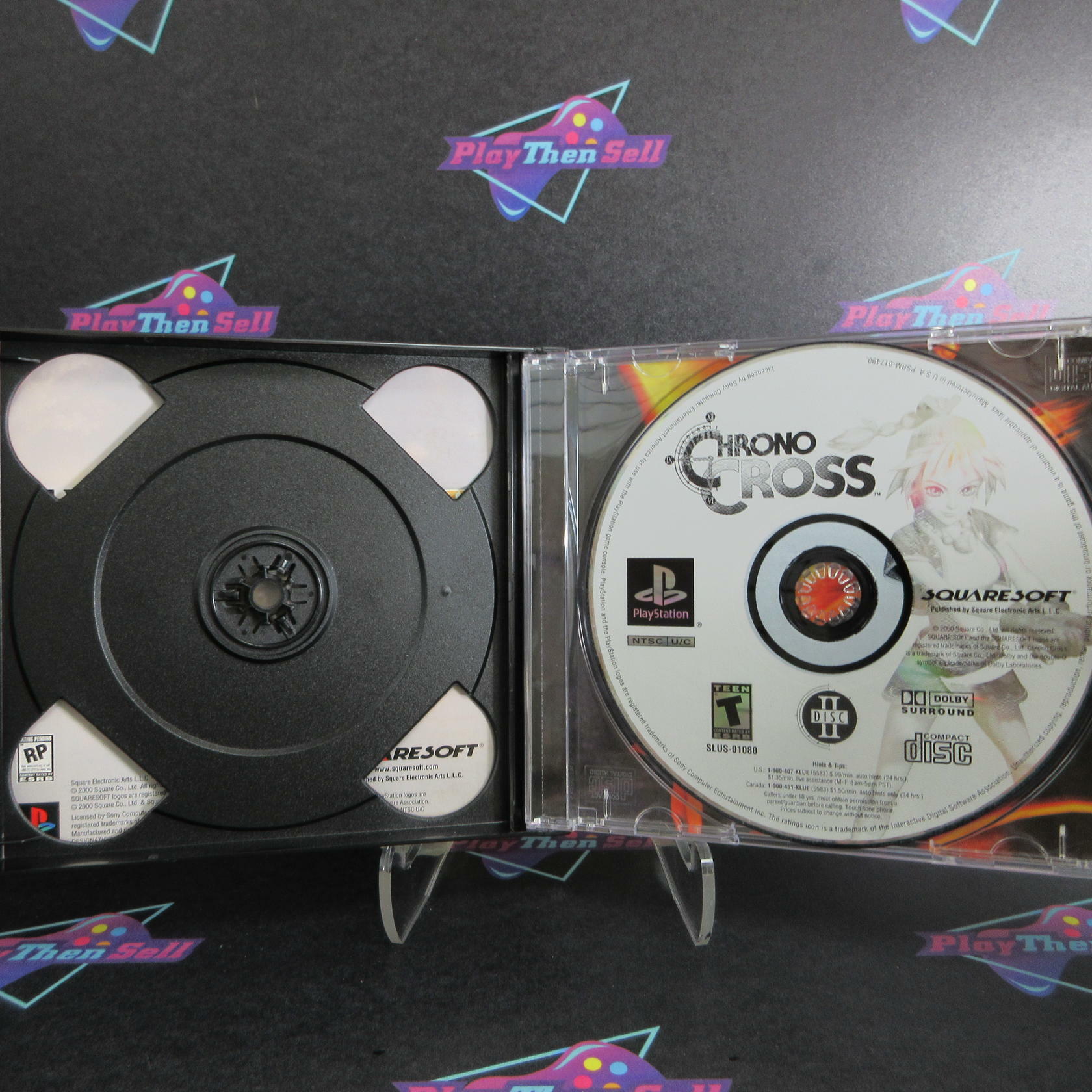 Chrono Cross PS1 PlayStation 1 Black Label + Reg Card - Like New