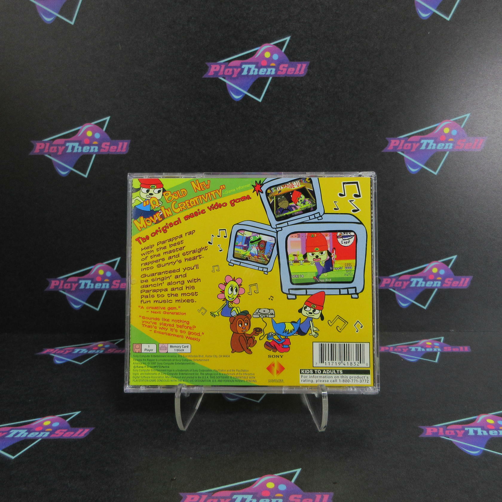 Parappa the Rapper PS1 PlayStation 1 - Like New