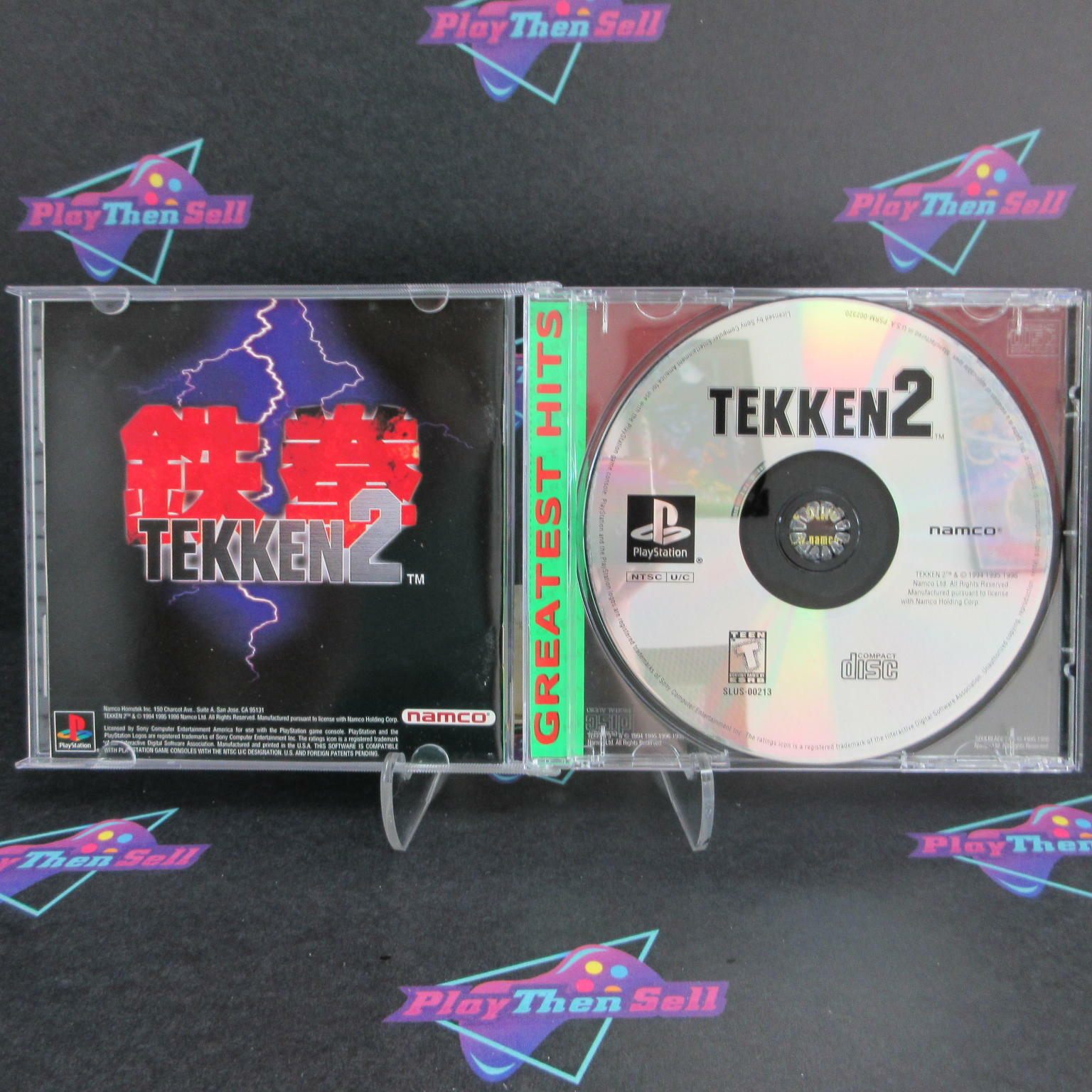 Tekken 2 PS1 PlayStation 1 Greatest Hits + Reg Card - Like New
