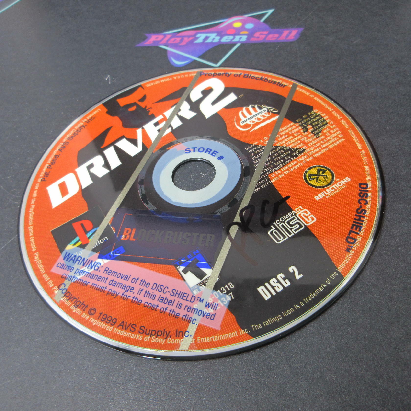 Driver 2 + Reg Card PS1 PlayStation 1 CS/DD Complete CIB - Very Good