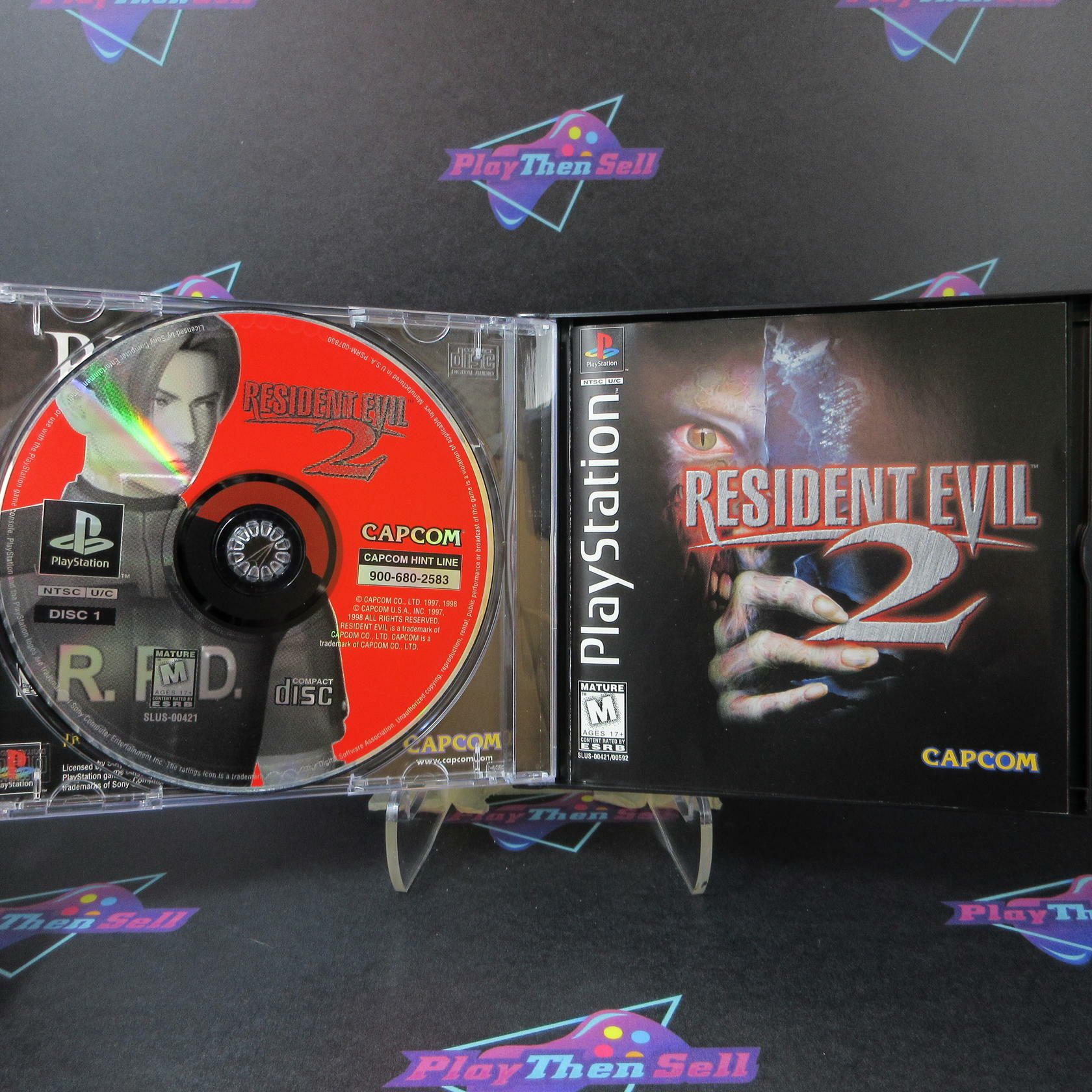 Resident Evil 2 PS1 PlayStation 1 + Reg Card - Like New