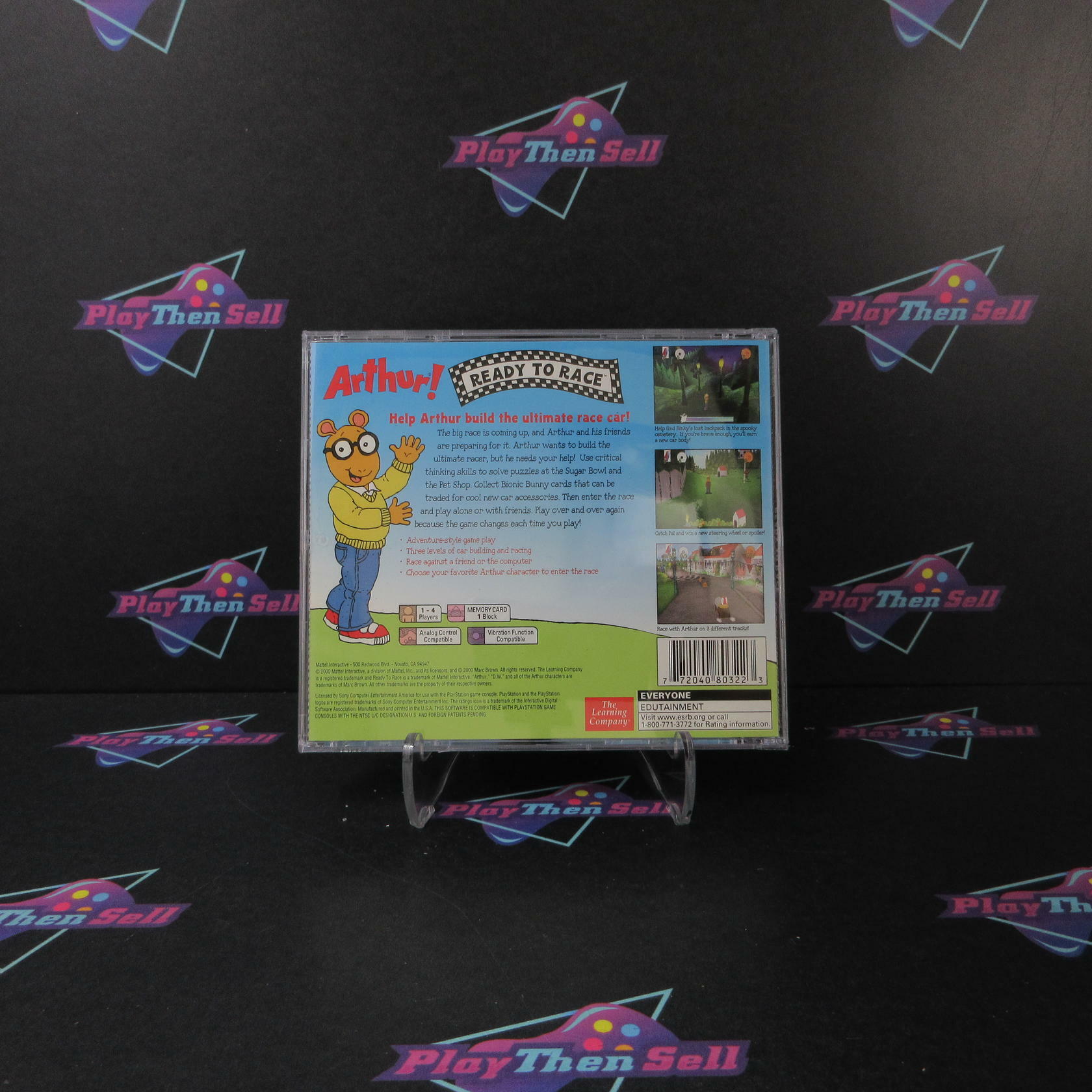 Arthur! Ready To Race PS1 PlayStation 1 - Like New